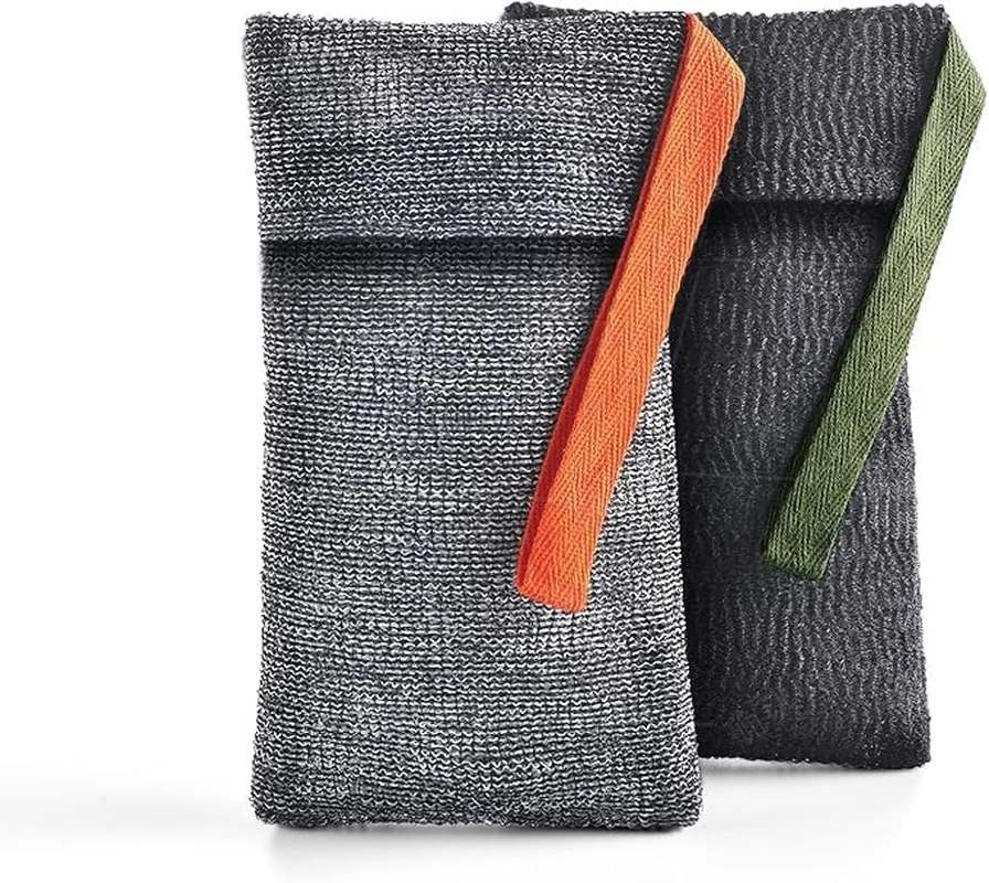 2PCS Soap Bags, Soap Savers and Bar Soap Pouch for Deep Exfoliating, Body Scrubber Shower Sponge, Exfoliating Soap Saver Bag for Bath, Premium Exfoliating Soap Bag, Soap Sock in Shower image number 2