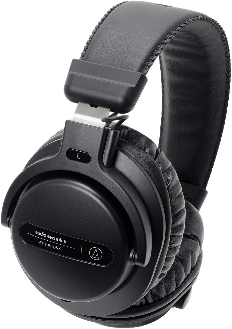 Audio Technica ATH-PRO5XBK Professional Over-Ear DJ Monitor Headphonesblack
