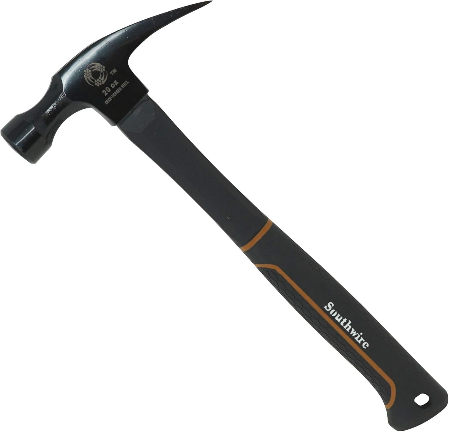 Southwire Bmeh-20 20 OZ. Heavy Duty Electrician'S Hammer; 20 Oz. Head with Smooth Face; Heavy Duty Drop Forged Steel Tether Hole for Safety; Lightweight Fiberglass Handle; 1.75 Lbs 65116840 image number 5