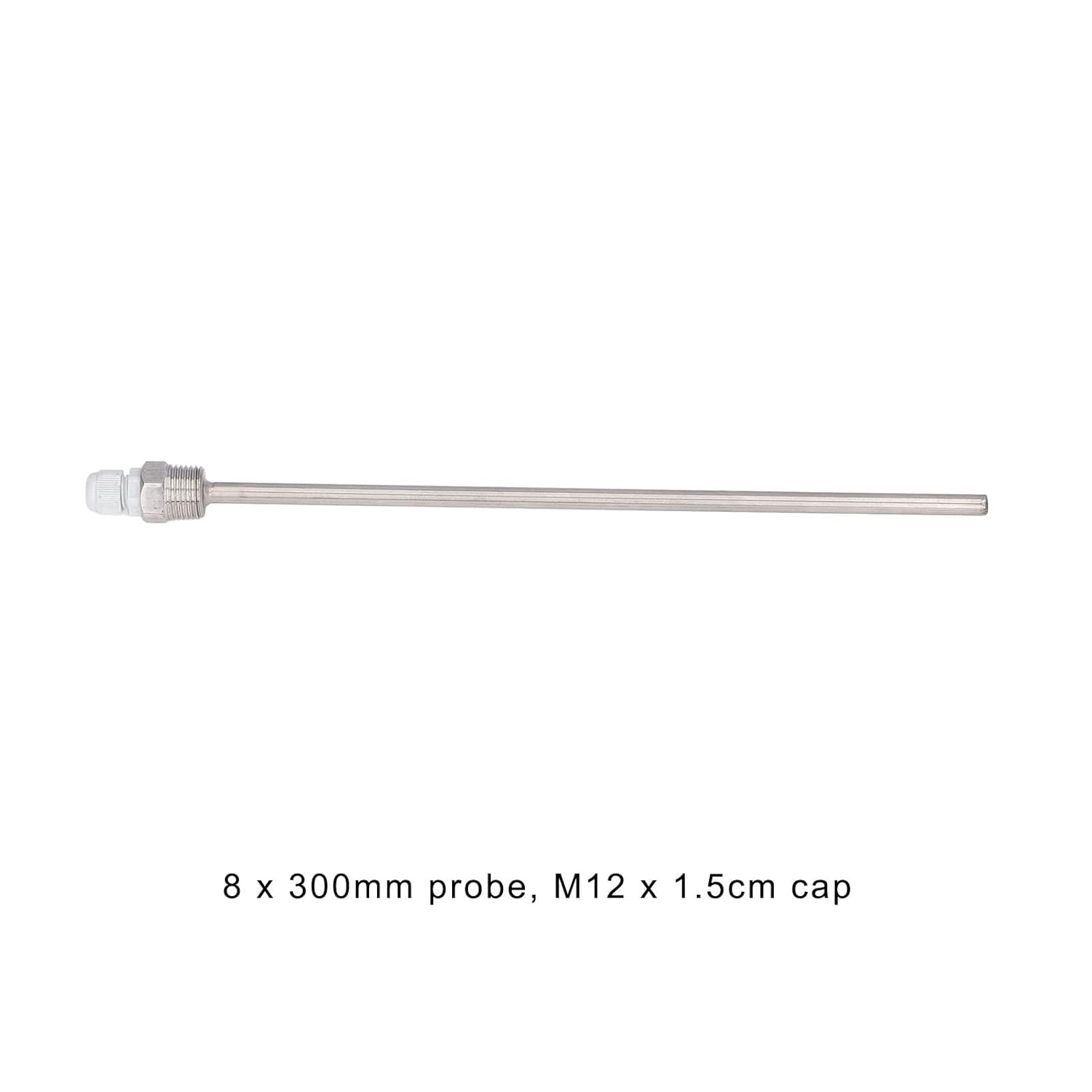 Stainless Steel Thermowell with Plastic Cap for Solar Temperature Sensor - Durable and Practical - Hardware Accessories, Petrochemical 8 X 300Mm Probe image number 1