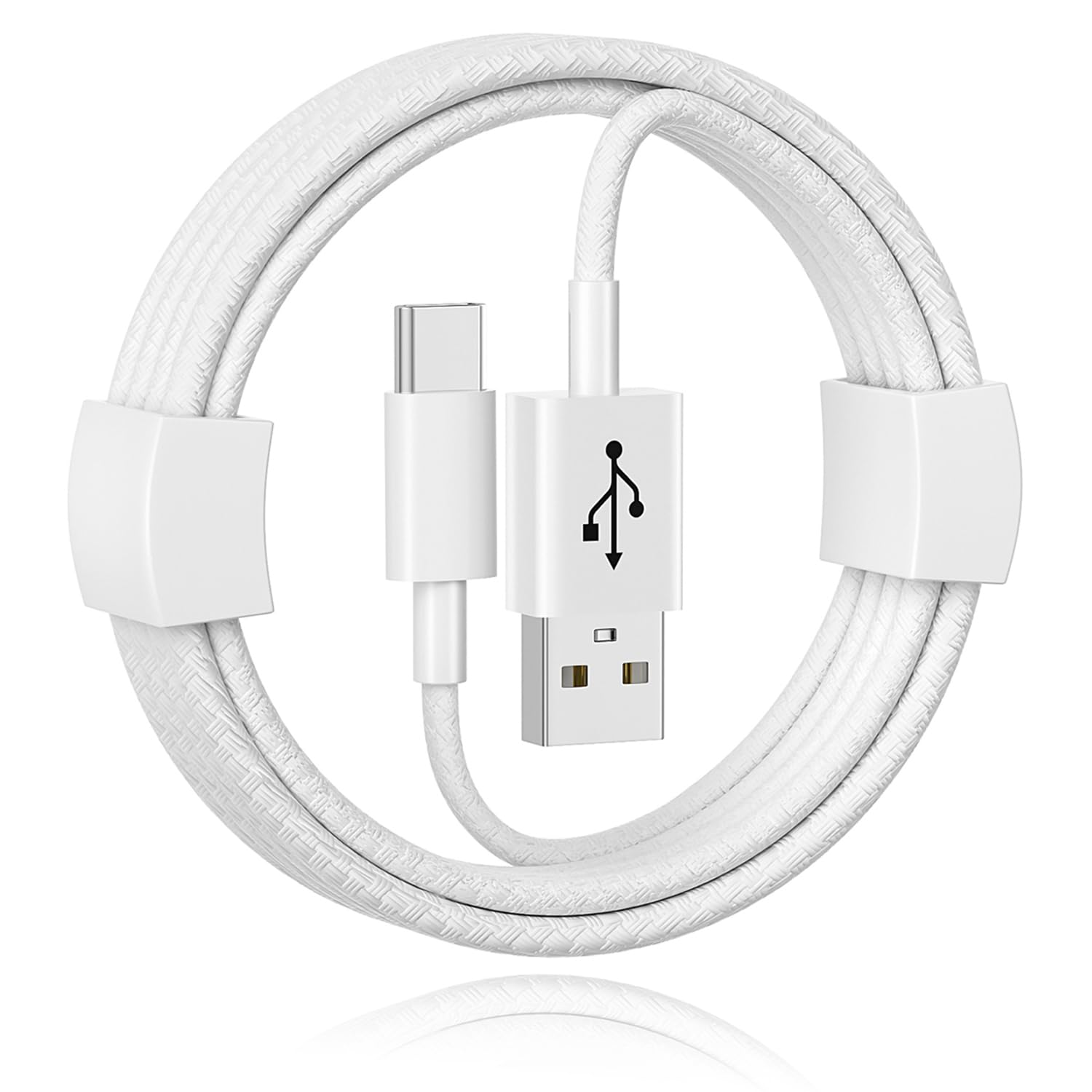 Iphone 17/16/16E Car Charger Cable, USB a to USB C Woven Cable for Iphone 17 16 15 Pro Max, 15/16 Plus, 17Air, Airpods Pro (2Nd/3Rd Gen), Airpods 4, Airpod Max 2 Accessories Charger Power Cord 1M image number 1