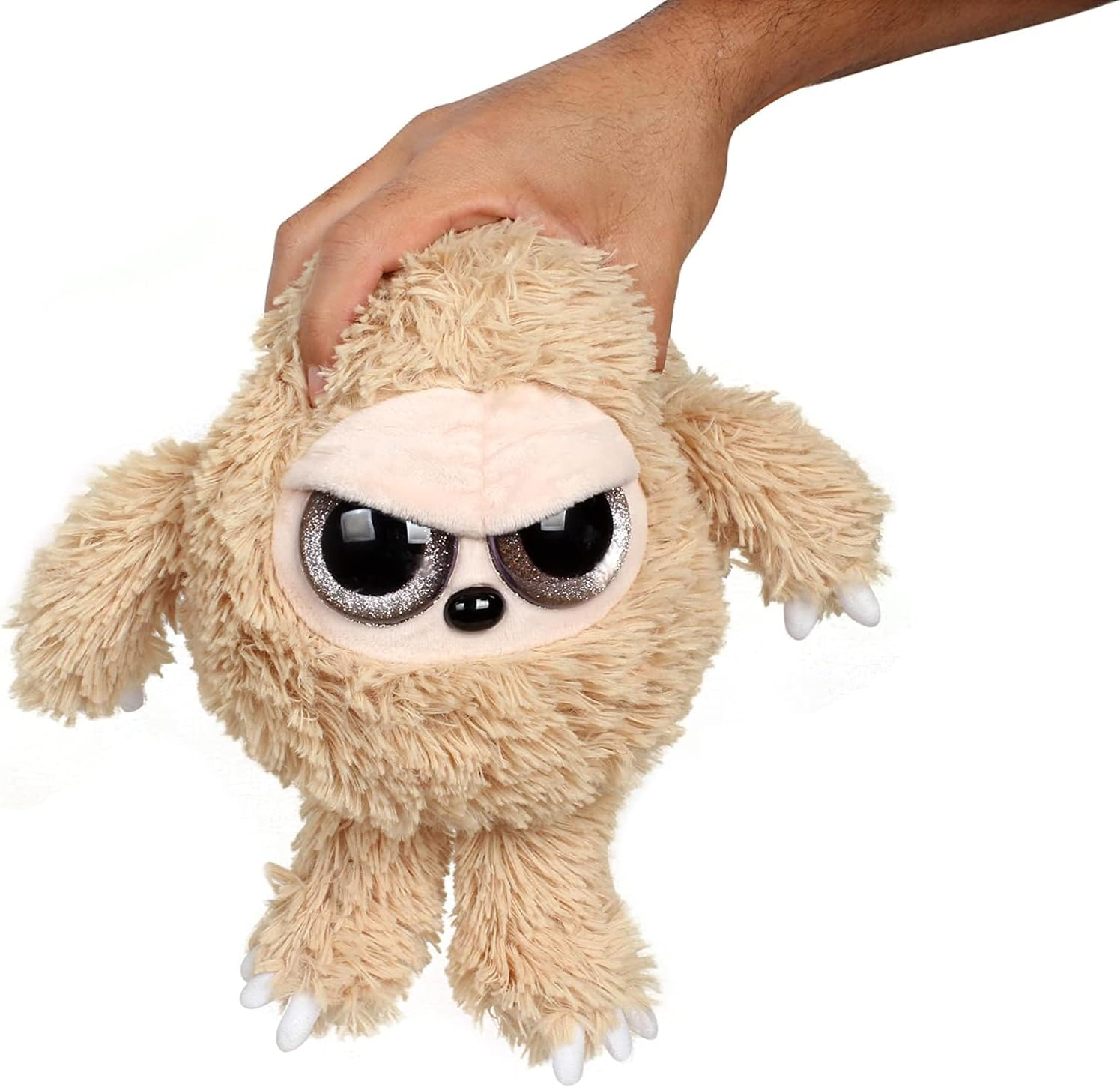 Grumpy Baby Sloth - Adorable Super Soft Plush Stuffed Animal Toy Doll (Glitter Eyes) - Large 12 Inch - Unique Toys for Kids and Adults image number 4