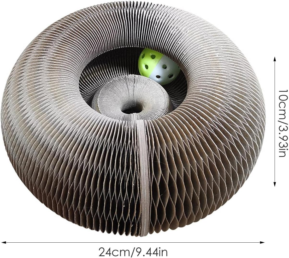 Cat Grinding Claw Scratching Ball, Healthy and Eco-Friendly Cat Scratcher Toy, Collapsible round Shape Cat Scratchers for Sleeping image number 6