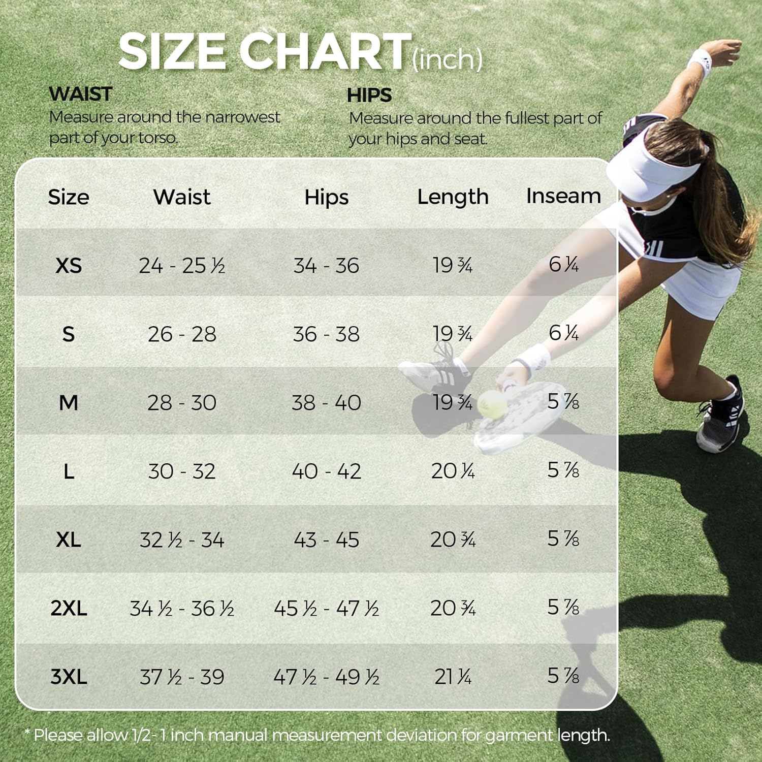 M MOTEEPI Modest Knee Length Skorts Skirts for Women Tennis Athletic Golf Skort with Pockets UV Protection High Waist image number 5