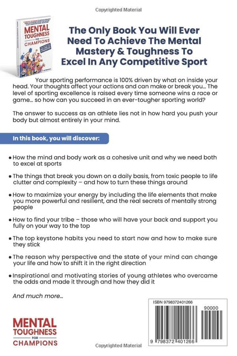 Mental Toughness for Champions: Transform from NO ONE to STARDOM; 9 Sureshot Techniques to Increase Resilience, Forge an Invincible Mindset, and Succeed in Any Competitive Sport and Beyond image number 1