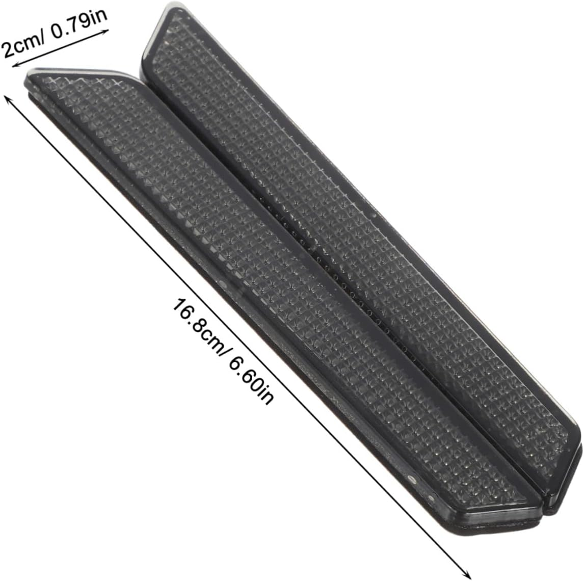 Reflective Motorcycle Saddle Bag Inserts Grey Abs Impact-Resistant Reflector Covers Compatible with Harley Touring Road Safety Accessories for Night Visibility - White image number 4