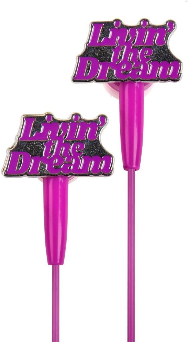 DCI In-Ear Headphones, Good Vibes Sentiment Earbuds, Pink Cord, 3.5Mm Socket, Smartphone, Laptop, Tablet Compatible image number 1