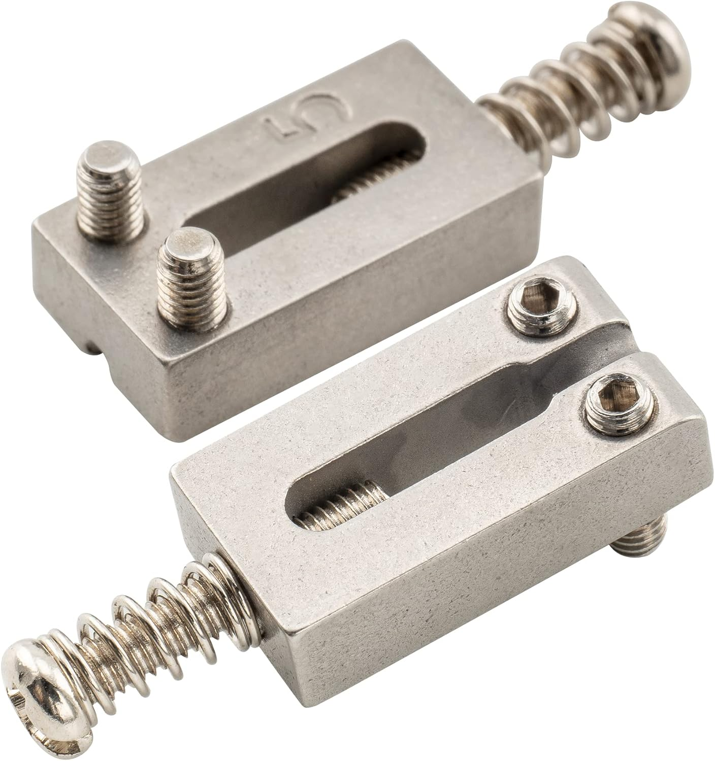 Musiclily Pro 10.5Mm Stainless Steel Modern Guitar Tremolo Bridge Saddles for Strat Tele Style Electric Guitar, Original Color (Set of 6) - Original Color image number 5