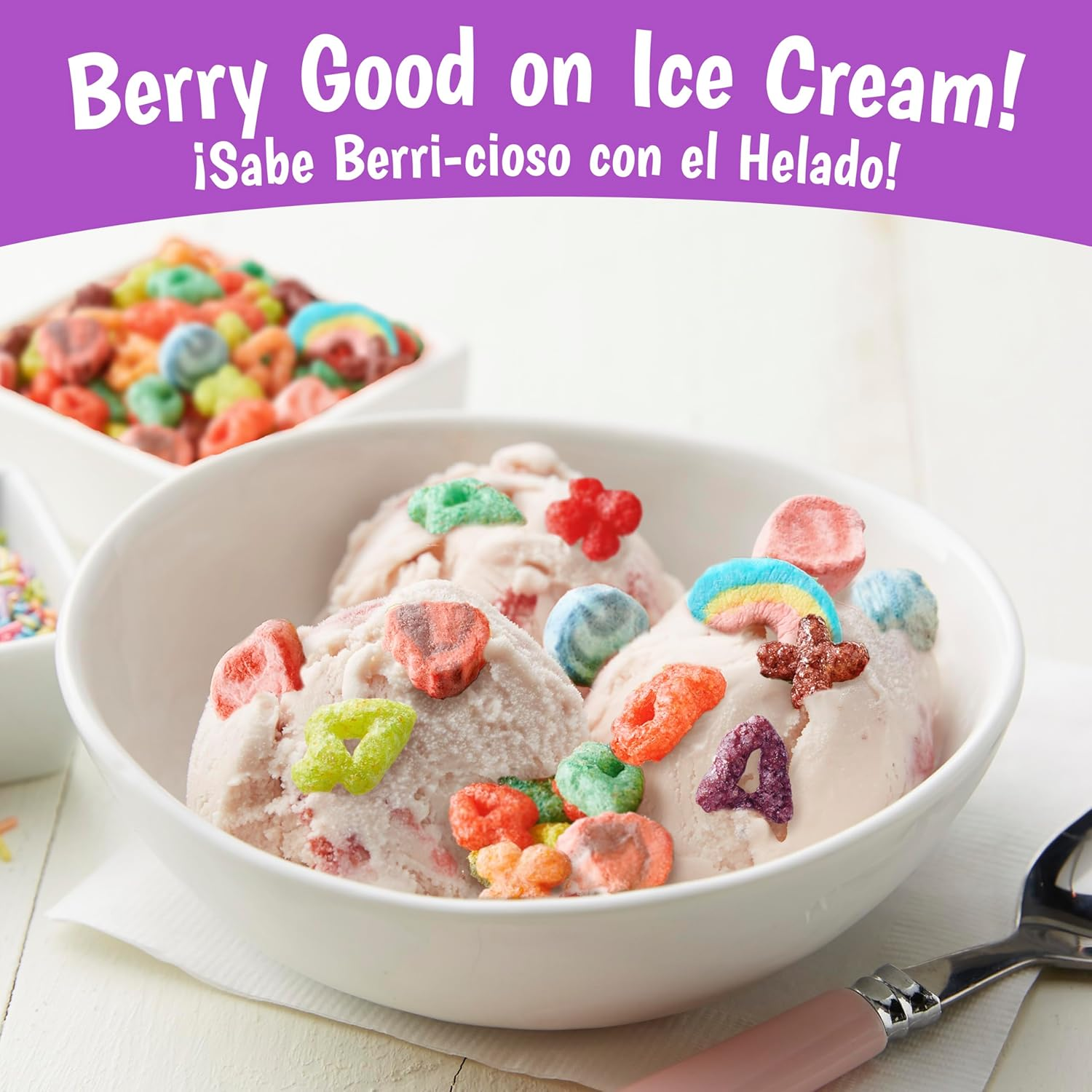 Lucky Charms Berry Swirl Breakfast Cereal with Marshmallows, Kids Breakfast Cereal, Made with Whole Grain, 10.9 Oz image number 4