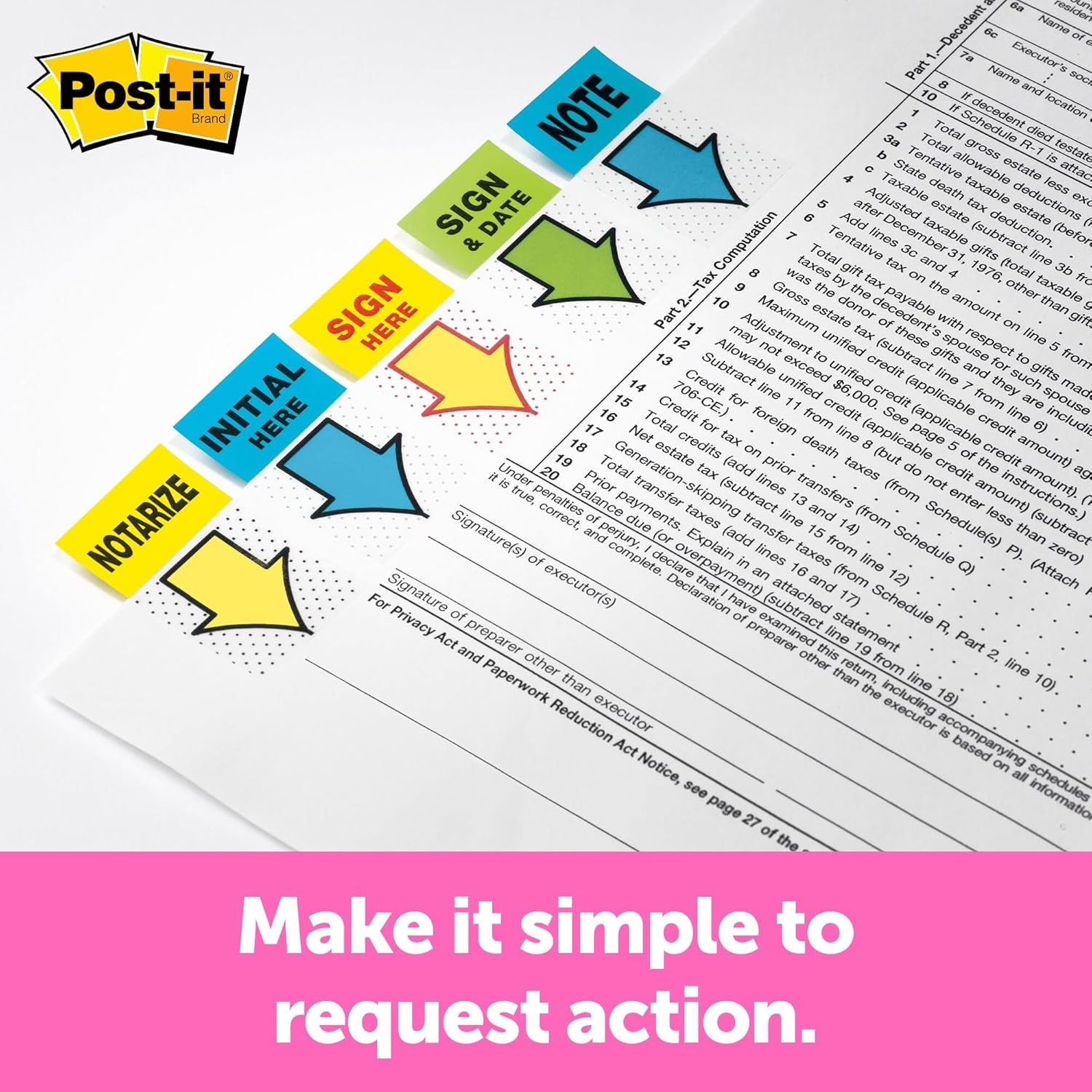 Post-It Flags Initial Here 25.4Mm X 43.2Mm 680-IH2 image number 1