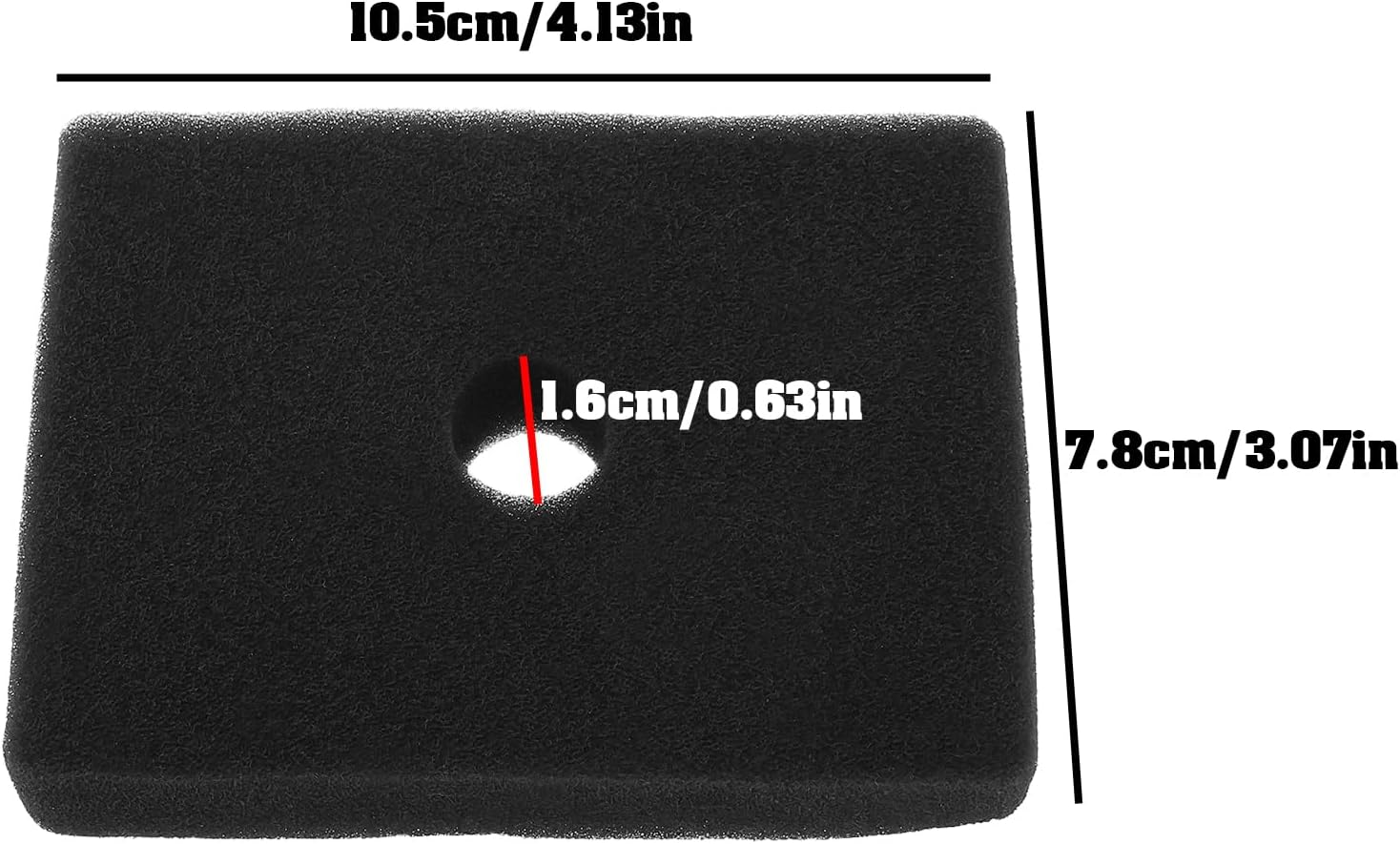 The Lord of the Tools 2Pcs Gasoline Generator Filter Foam Air Filter Compatible with Honda ED300 EM500 EM600 Generator 17211-892-000 17211892000 image number 5