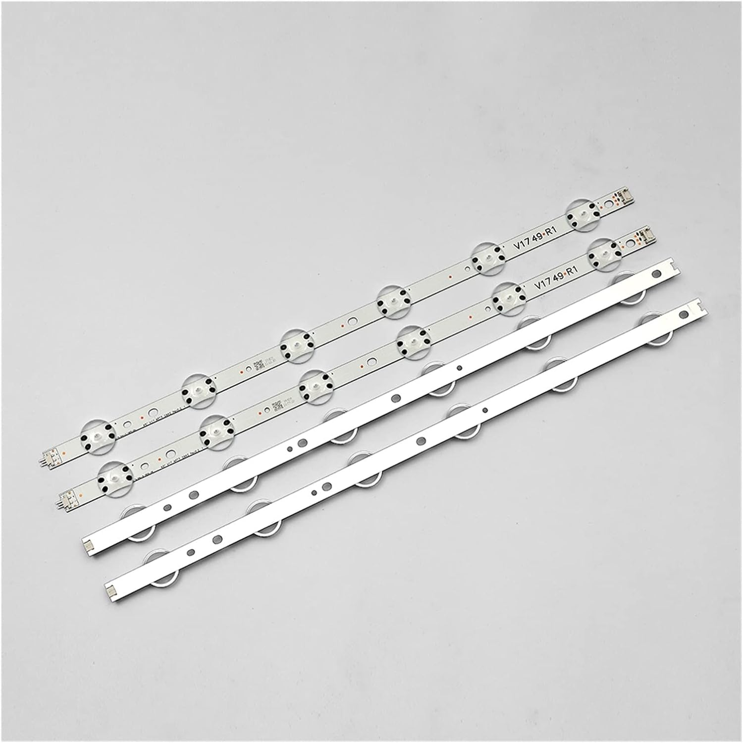 TILEZE 4Pcs LED Backlight Strip 49'' TV 6916L-2862A 6916L-2863A V17 49 R1+L1 ART3 49UJ670V-ZD 49UJ651V LC490DGG(FK)(MD) Fit for LG image number 3