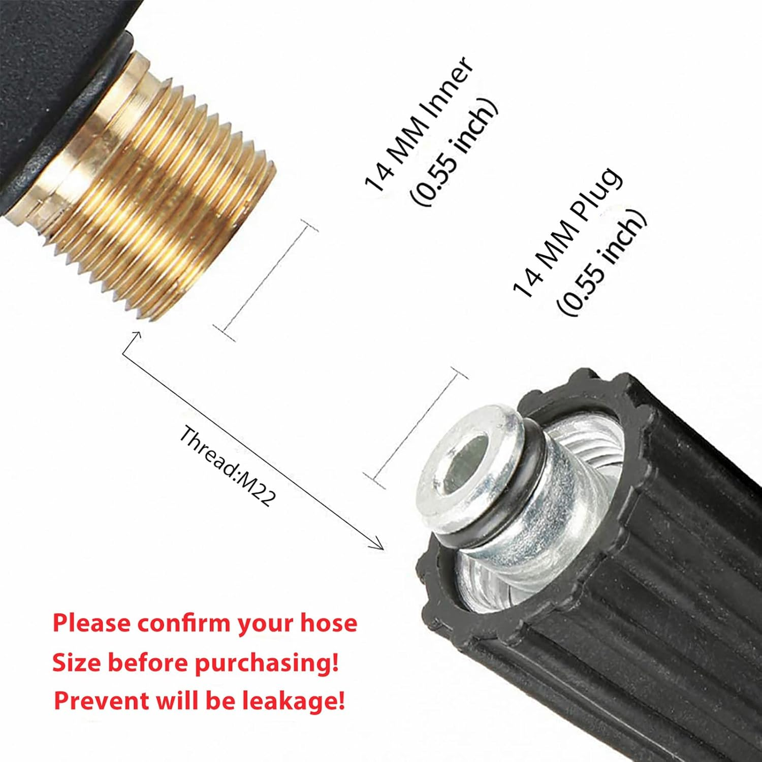 Sooprinse Foam Cannon Kit with Pressure Washer Short Gun, 1 L Snow Foam Lance with 1/4 Inch Quick Connector, Foam Blaster with Pressure Washer Gun,4000 PSI image number 1