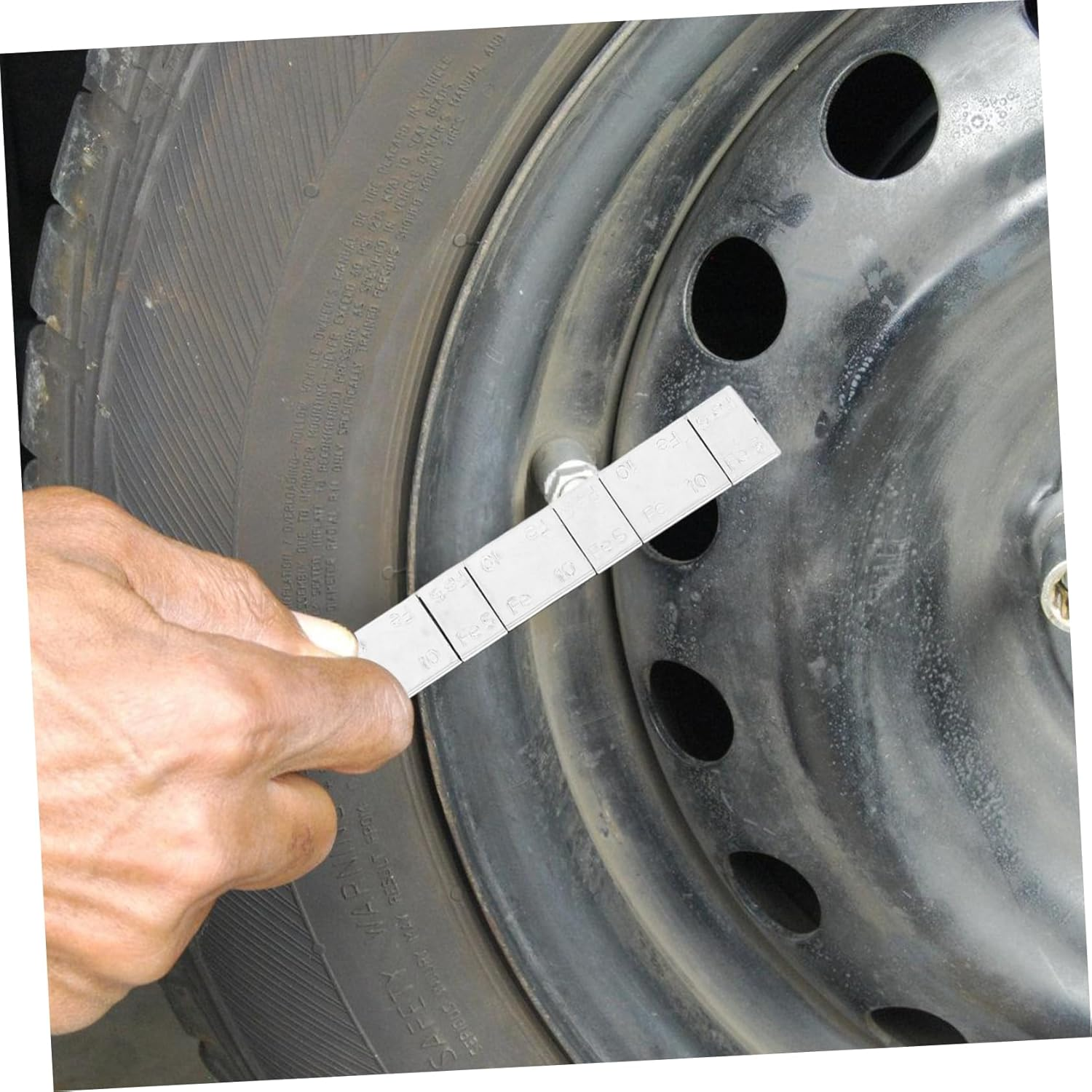 COSMEVIVI Car Wheel Balance Weight Blocks 7-Strips Pack Adhesive Heavy Duty Tire Weights Vehicle Tire Replacement Accessories for Automotive Tyres and Wheels image number 1