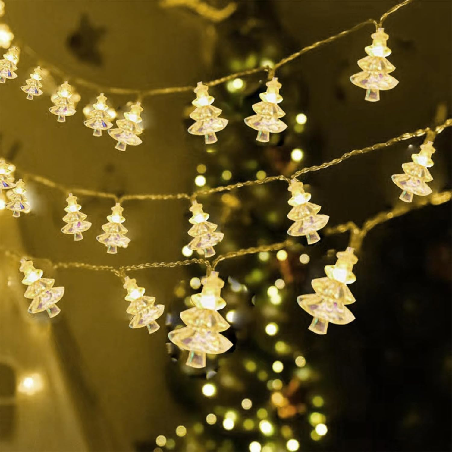 Koboko Christmas Tree Fairy Lights, 3 M, 20 LED Christmas Fairy Lights, Battery Operated, Christmas Decoration, Christmas Lighting, Indoor for Christmas Tree, Christmas Decoration, Party Decoration image number 6