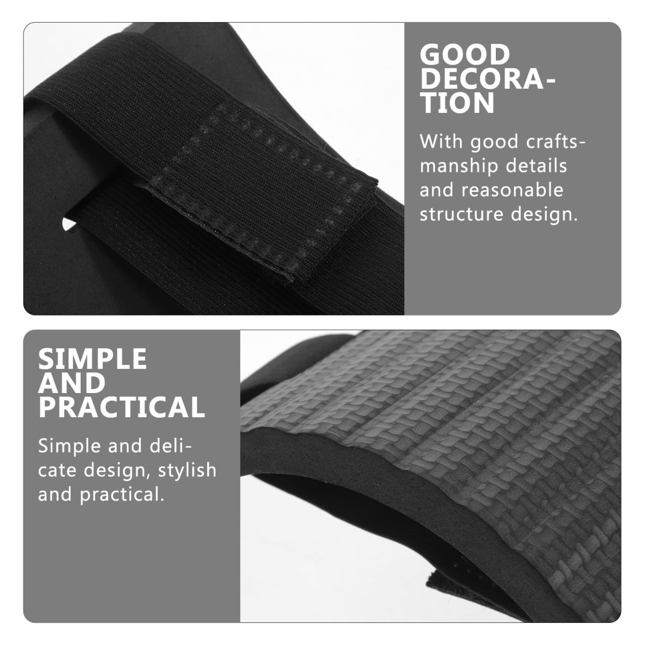 Yardwe 2Pcs Gardening Kneeler Knee Brace for Men Knee Pads for Cleaning Floors for Women Knee Guards Womens Knee Pads Kneepads Knee Pad for Daily Use Knee Support Black Eva image number 3