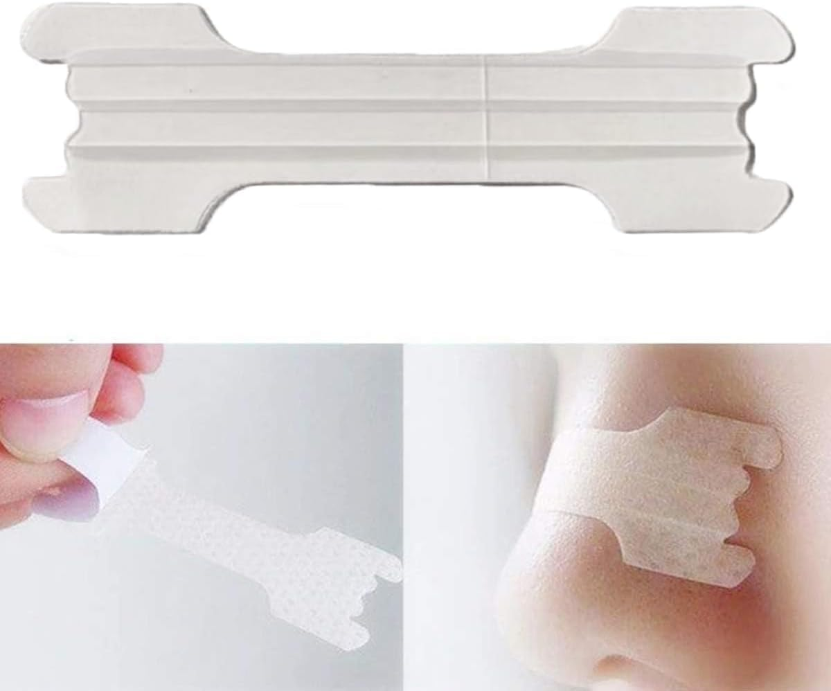 [50Pack]Breathe Nasal Strips to Reduce Snoring Works Instantly to Improve Sleep, Relieve Nasal Congestion Due to Colds & Allergies - Clear image number 4