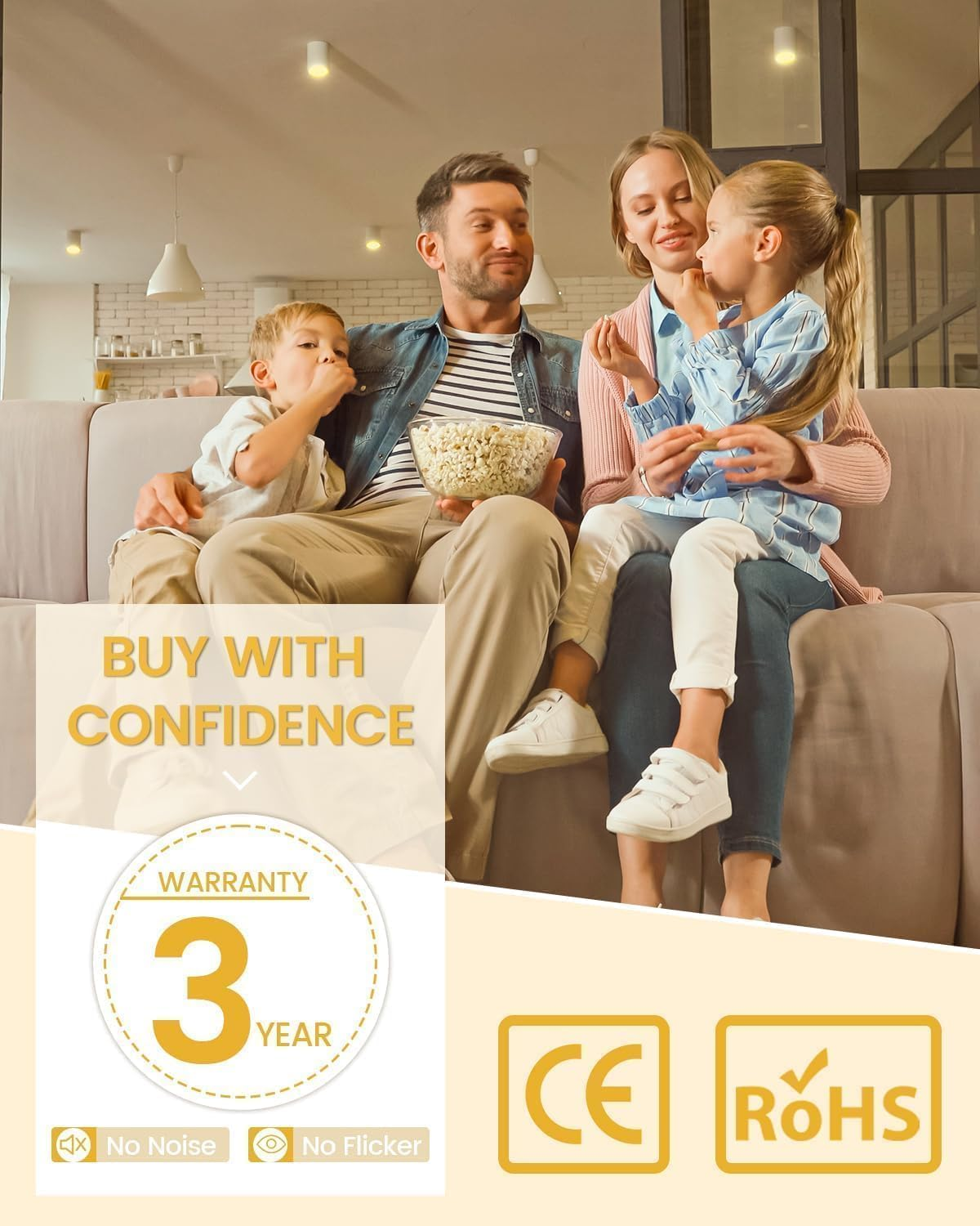 Bonlux MR11 12V 10W Spotlight Bulb 2 Pin 35Mm GU4 Halogen Bulbs, MR11 Bulb Dimmable Warm White 2800K Glass Cover for Kitchen, Bathroom Lighting, Pack of 8 image number 5