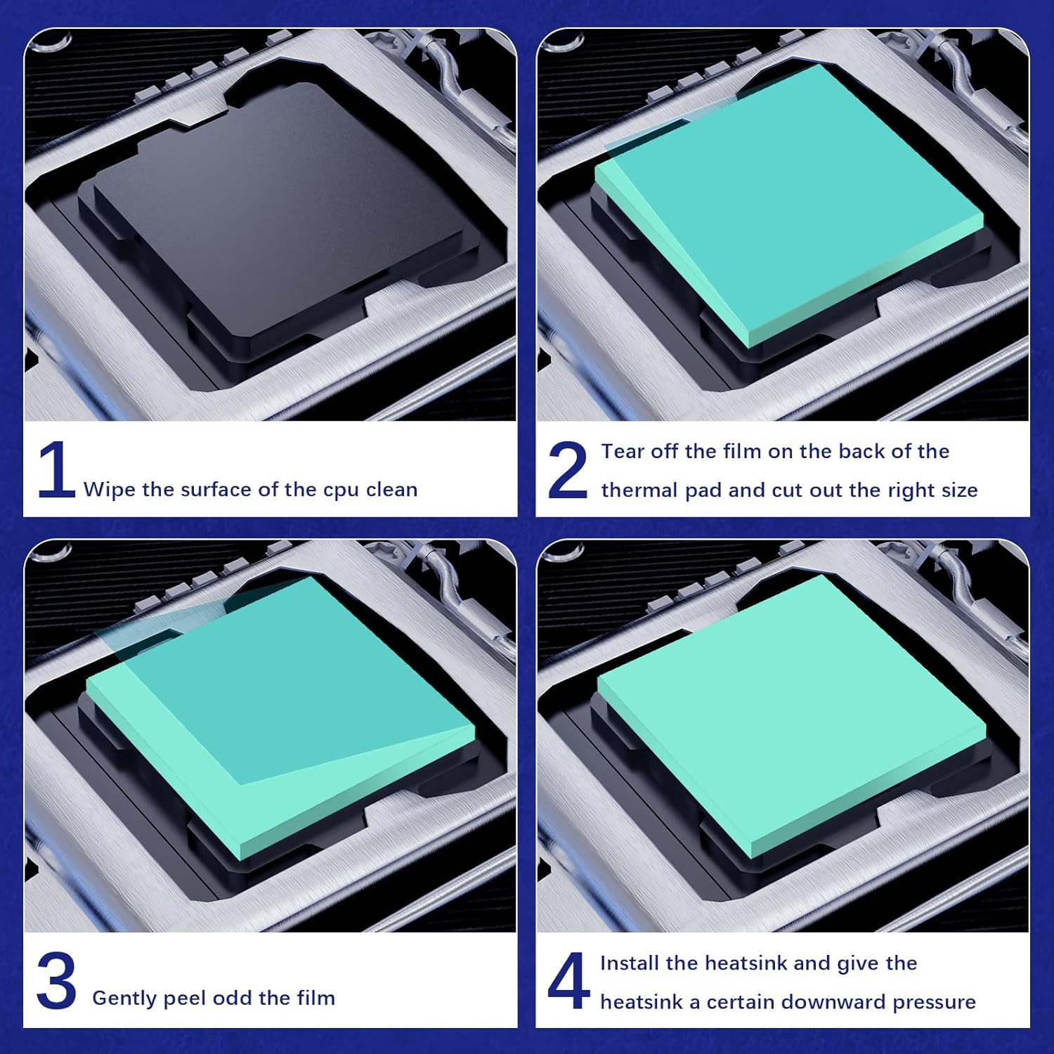 Thermal Pad SYY Silicone Thermal Pads 80X40X3Mm, High Temperature Resistance and Non Conductive for Laptop Heatsink/Gpu/Cpu/Led Cooler image number 5