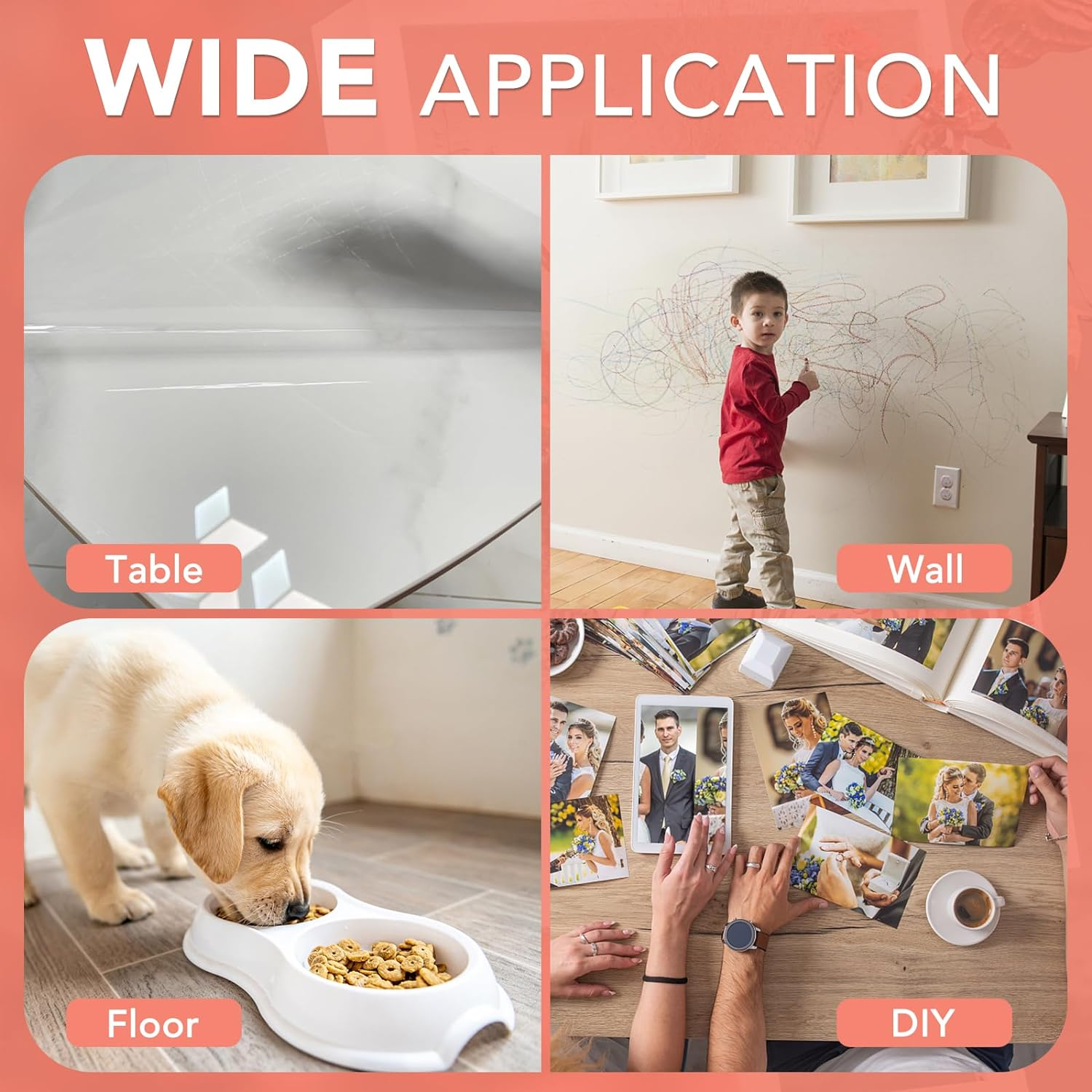 2 Rolls Clear Contact Paper, Plastic Book Covers 13.5 in X 5 Ft, Contact Paper Peel and Stick, Clear Self Adhesive Protective Liner Papers Protector for Crafts Paperback Textbook Hard Covers Documents