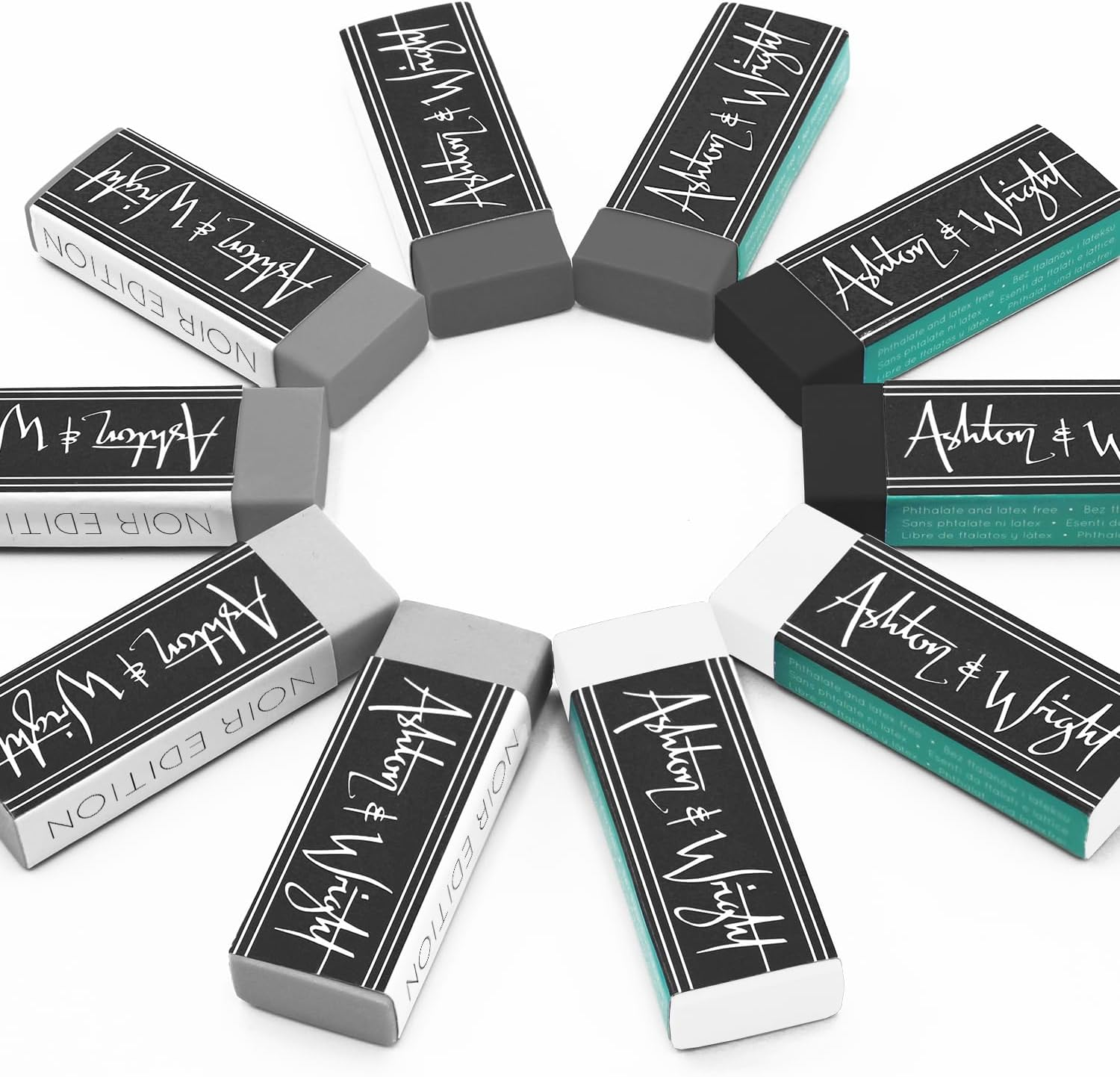 Ashton and Wright - Classic Eraser - Latex Free Plastic Rubber (Pack of 20, Tropical Neon)