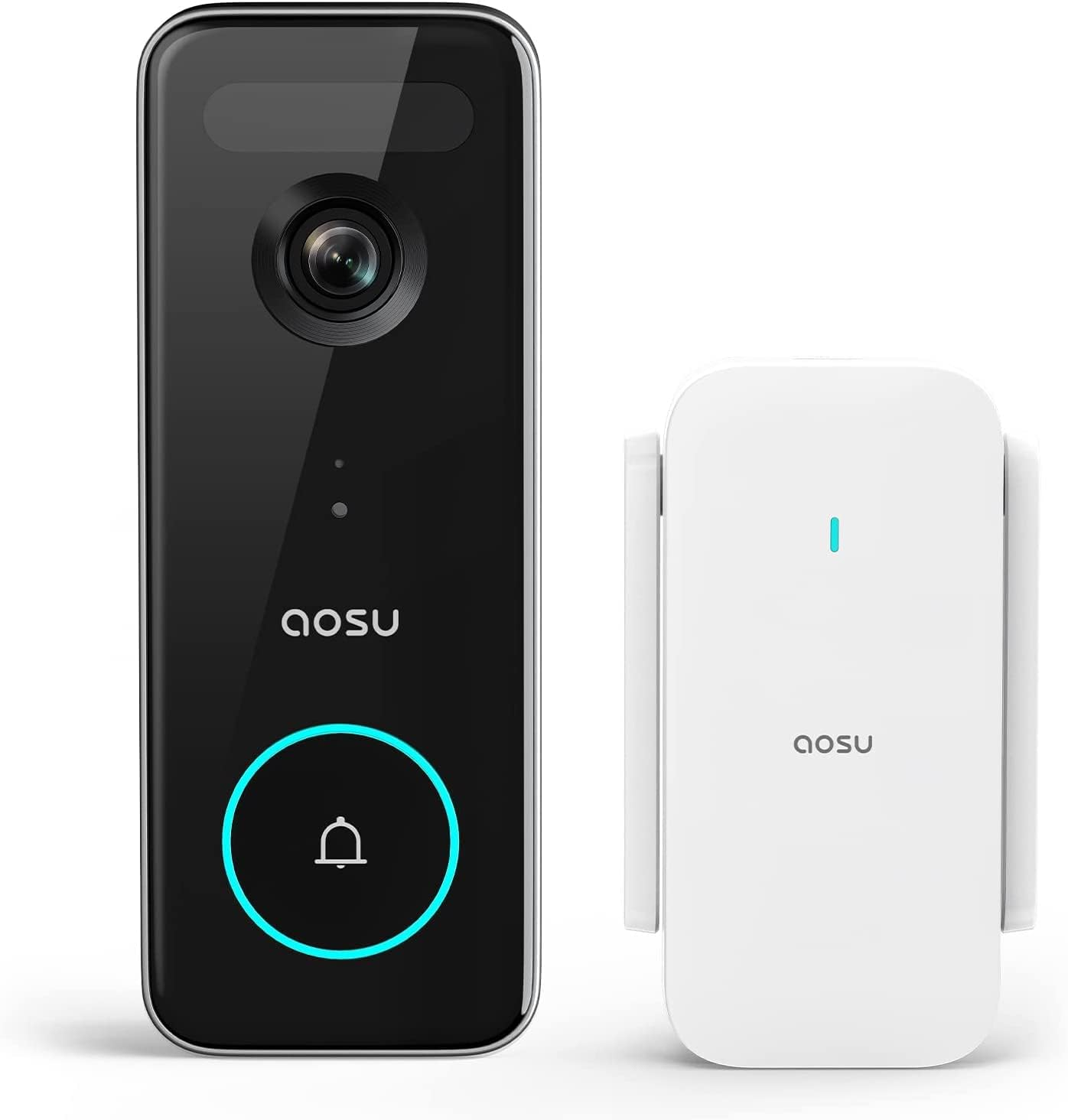 AOSU Doorbell Camera Wireless, 5MP Ultra HD, No Monthly Fee, Triple Motion Detection Video Doorbell with Homebase, Enhanced (2.4/5 Ghz) Wifi, 180-Day Battery Life, Work with Alexa & Google Assistant image number 1