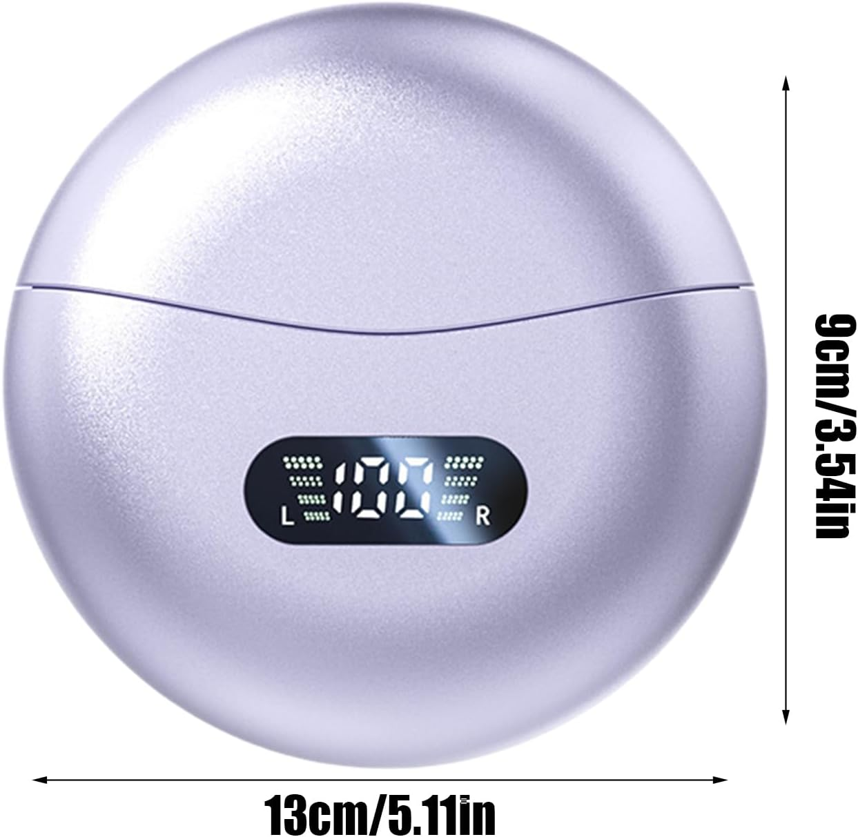 Open Ear Headphones - Open Air Earbuds - Noise Cancelling Led Display Comfortable Waterproof Headset for Workout Running outside Sleep Working image number 2