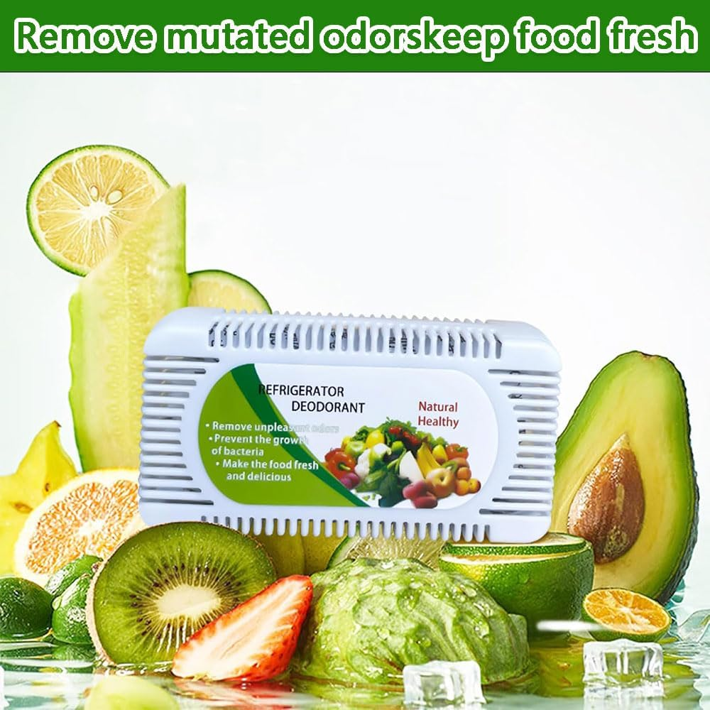 6-Pack Refrigerator and Freezer Deodorizer &ndash; Reusable Activated Carbon Odor Absorbers, Unscented Moisture Eliminators for Fridge, Coolers, Closets, and Trash Cans image number 1