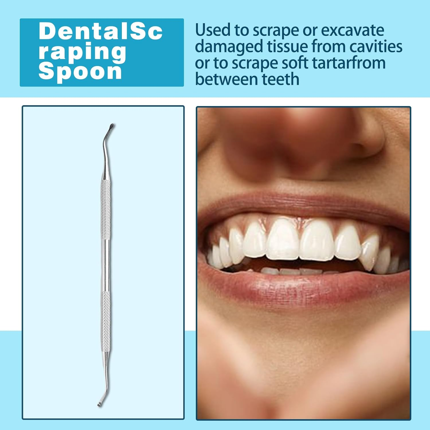 Kaoruo 6 Pack Dental Tools Kit &ndash; Professional Plaque Remover & Oral Care Set with Dental Mirror, Picks, Scaler & Tweezers &ndash; Dentist-Recommended Hygiene Tools for Teeth Cleaning image number 1