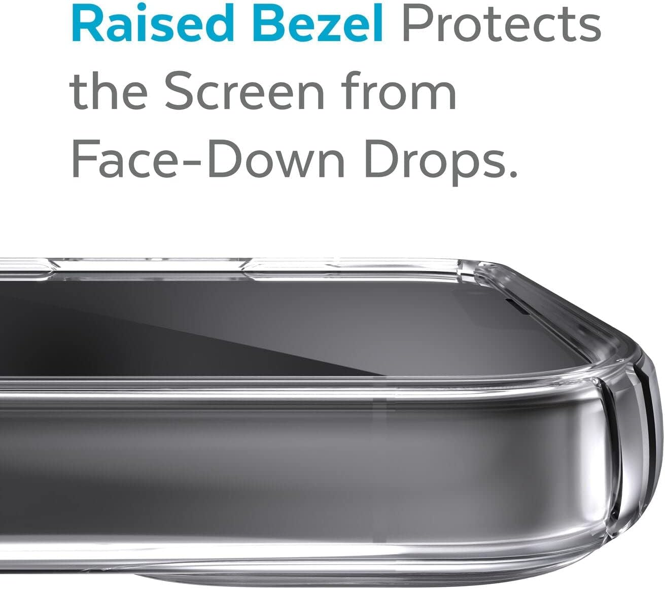 Speck Presidio Perfect-Clear Ombre Mobile Case for Iphone 13, Clear/Atmosphere Fade image number 2