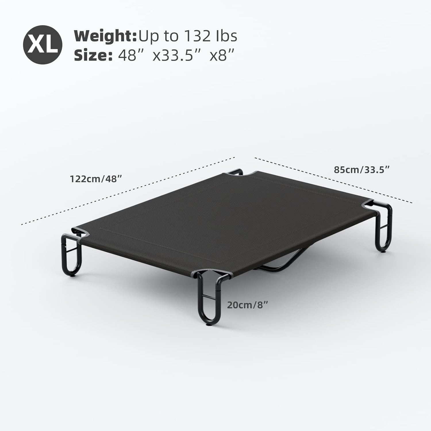 FAYDUDU Elevated Dog Bed Raised Dog Bed Large Washable Chew Resistant Cooling Elevated Pet Bed for Indoor and Outdoor Use (XL) image number 2