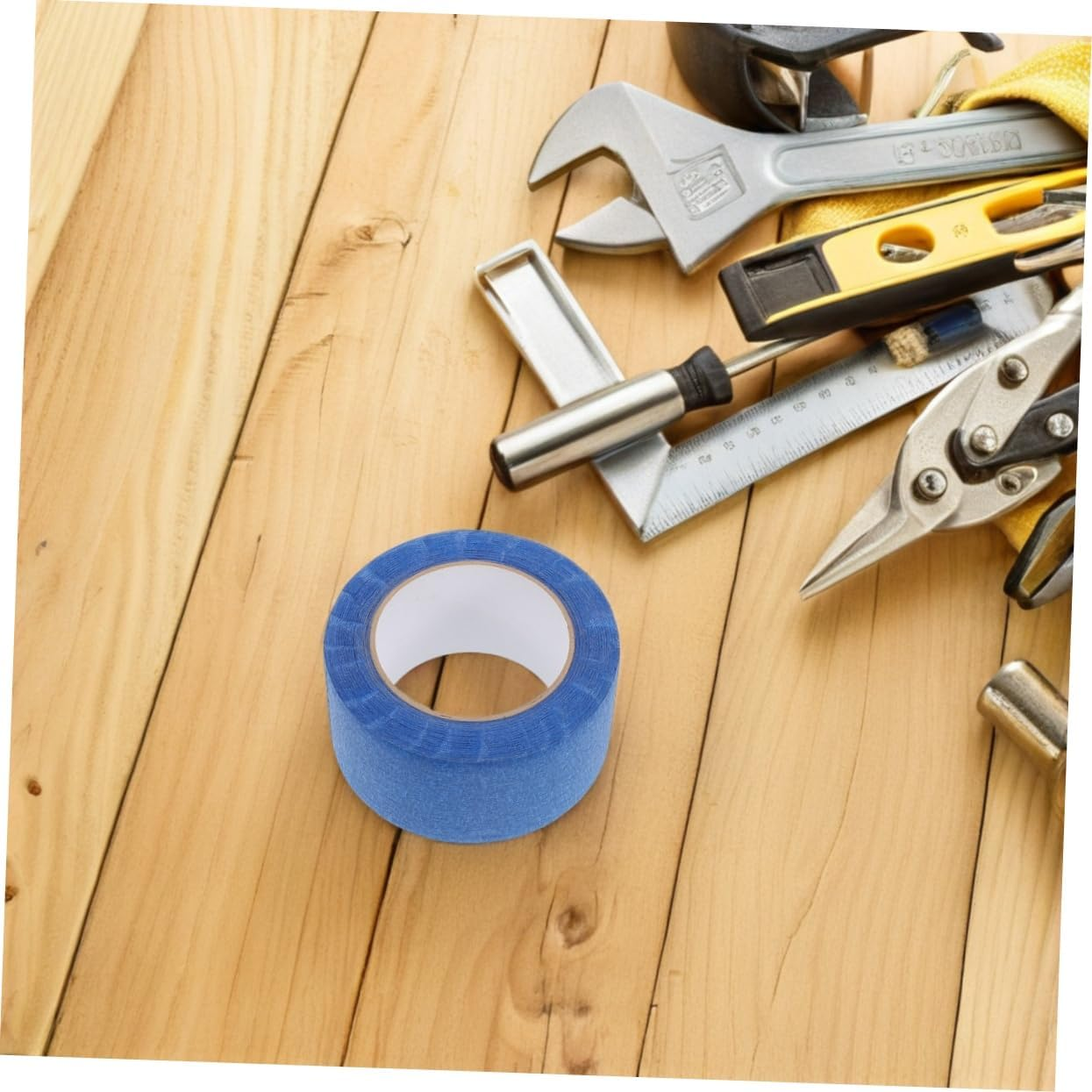 Didiseaon 1Roll High Adhesion Automotive Masking Tape Paint for Car Spraying Clean Removal No Residue Multi- Use for Crafts and Detailing image number 1