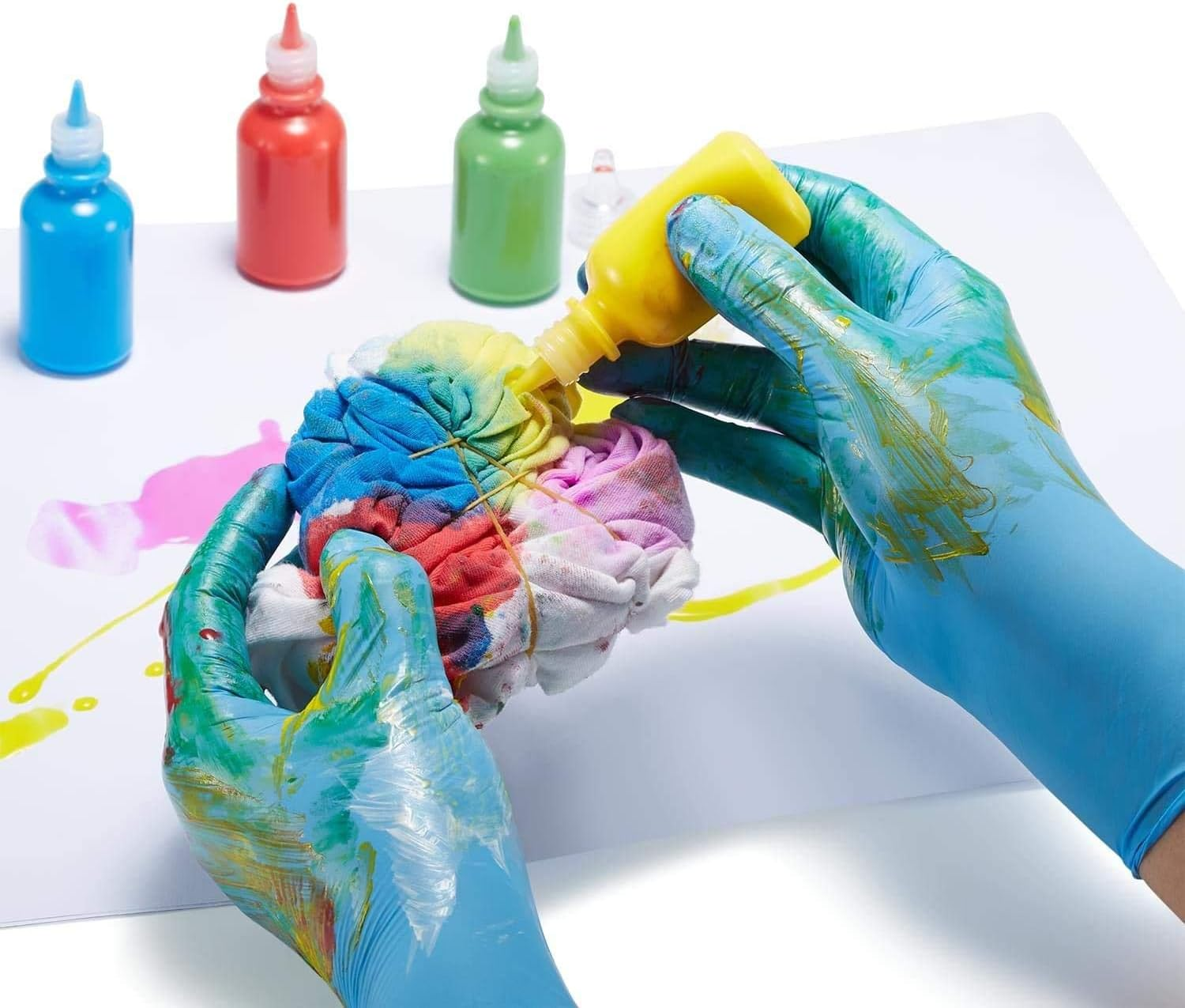 ZOMCHAIN Nitrile Gloves Kids Gloves Disposable, Nitrile Gloves for 4-10 Years - Latex Free, Food Grade, Powder Free - for Kids Festival Preparation, Crafting, Painting, Gardening, Cooking, Cleaning image number 3