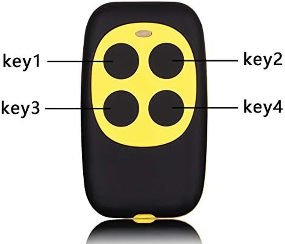 XIHADA 4-Button Universal Gate and Garage Door Opener Remote Control Cloning Homelink Key Fob Programmable Learning Multi Frequency 280MHZ-868MHZ (Yellow, 1PC) image number 3