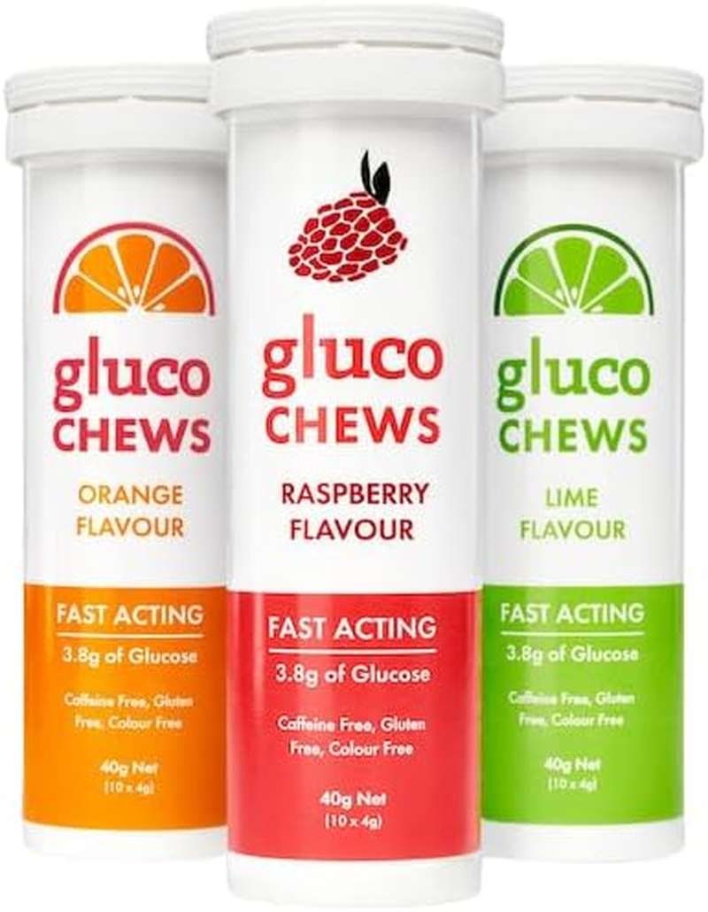 Glucology Fast Acting Glucochews | Glucose Chews | Orange, Lime and Raspberry Flavours - One Tube of Each image number 5