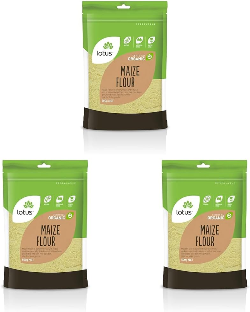 Lotus Organic Maize Flour, 500 G image number 2