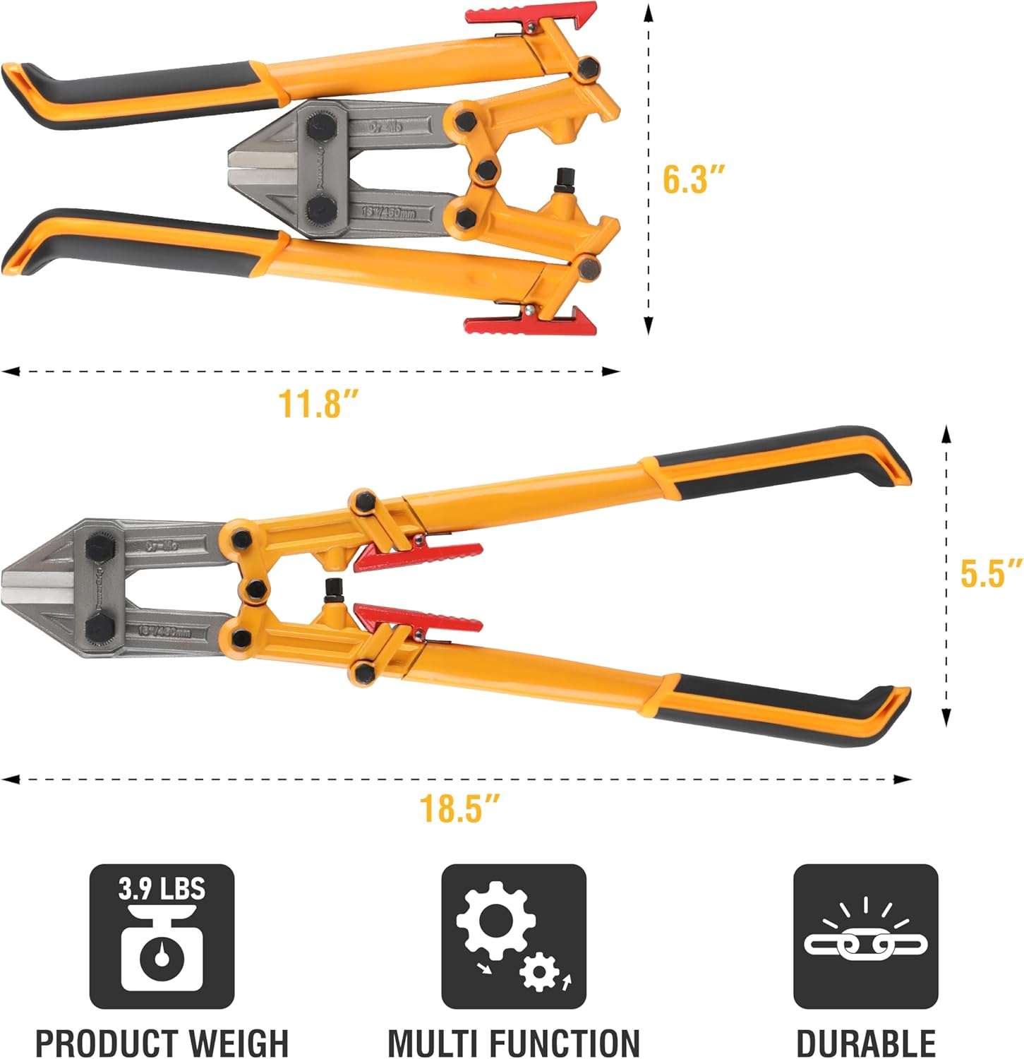 Olympia Tools Power Grip Bolt Cutter, 39-118, 18 Inches image number 6
