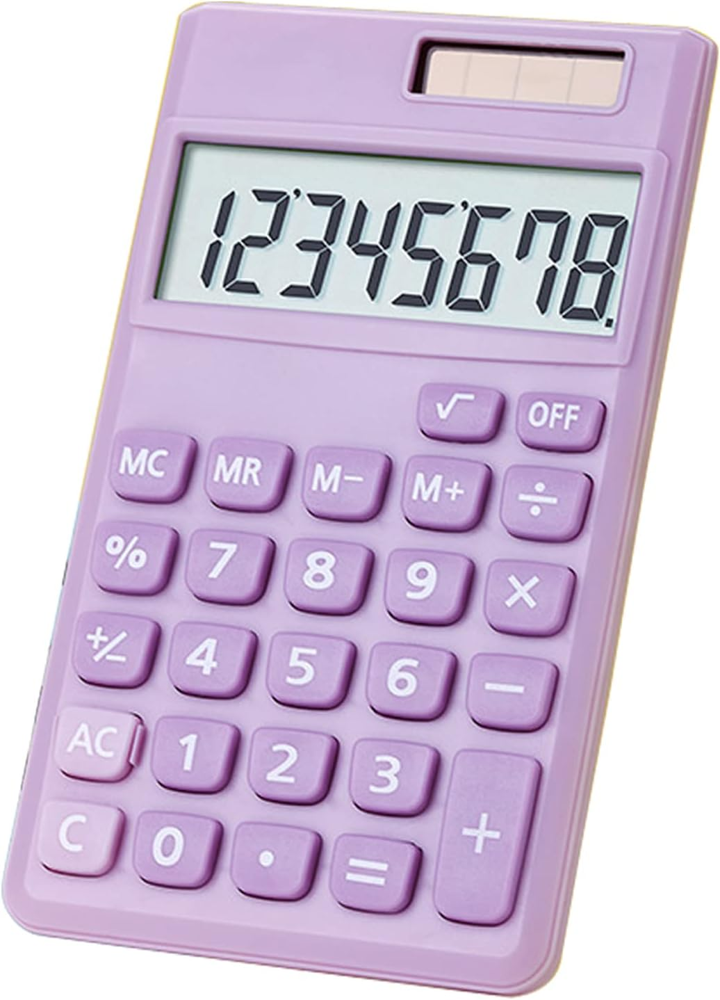 Seaciyan Basic Calculator, Desktop Cute Pocket Size Mini Calculators for School, Office, Home (Purple)