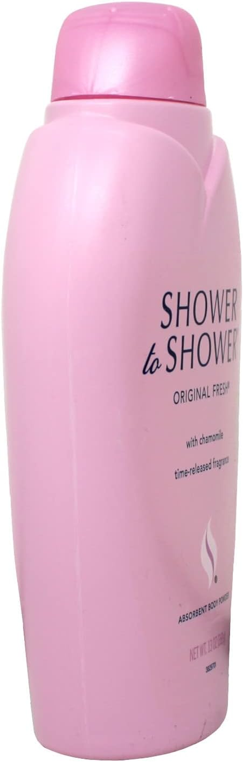 Shower to Shower Absorbent Body Powder, Original Fresh with Chamomile, 13-Ounce Bottles (Pack of 2) image number 1