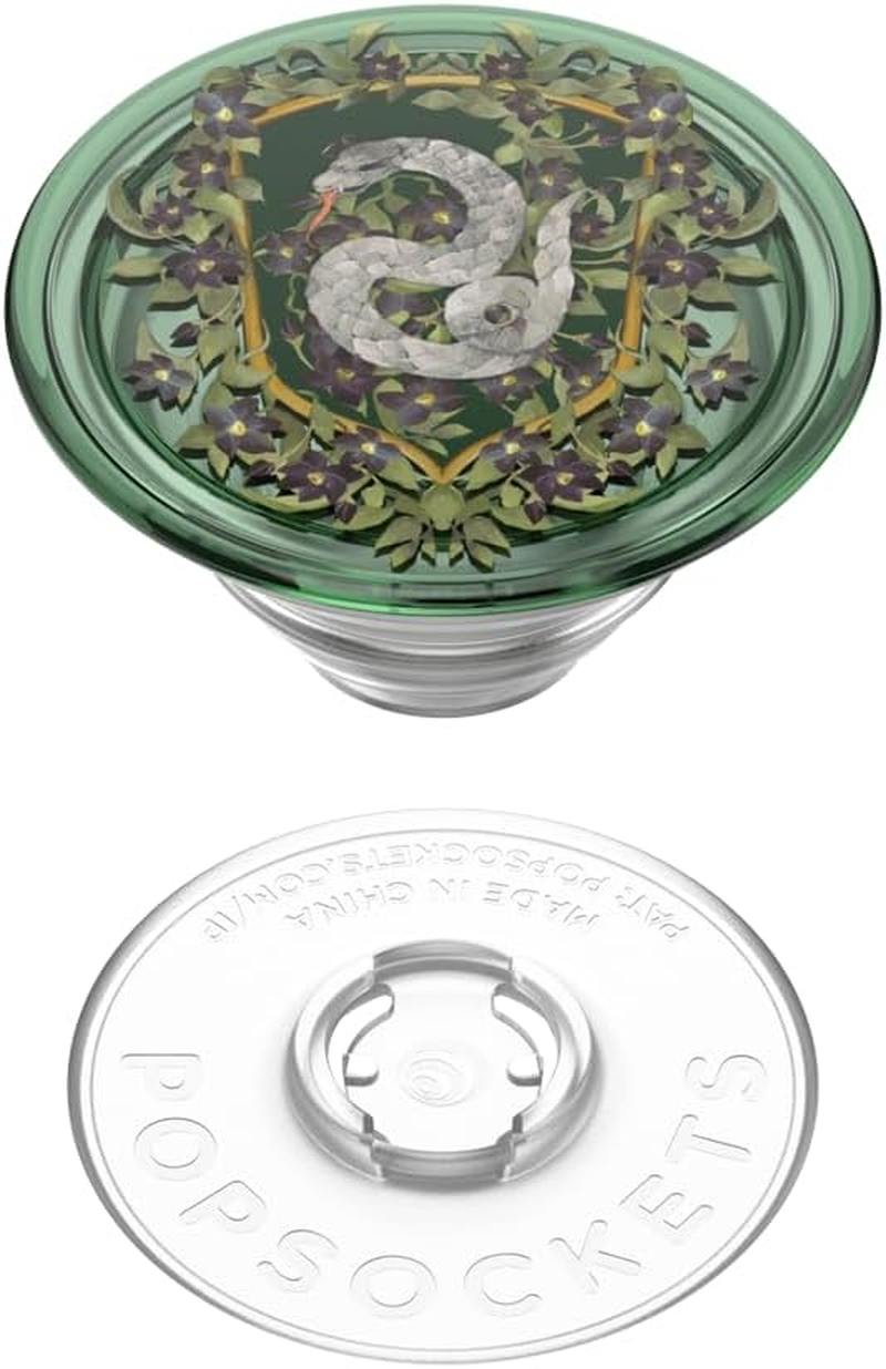 ​​​​Popsockets Phone Grip with Expanding Kickstand, Harry Potter - Slytherin Floral Crest image number 6