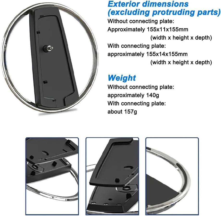 Vertical Stand for Playstation5/Ps5 Slim/Ps5 Pro Consoles, Ultra Thin Vertical Bracket Console anti Slip Base Installation Accessories,Vertical Bracket with Screw Support image number 4