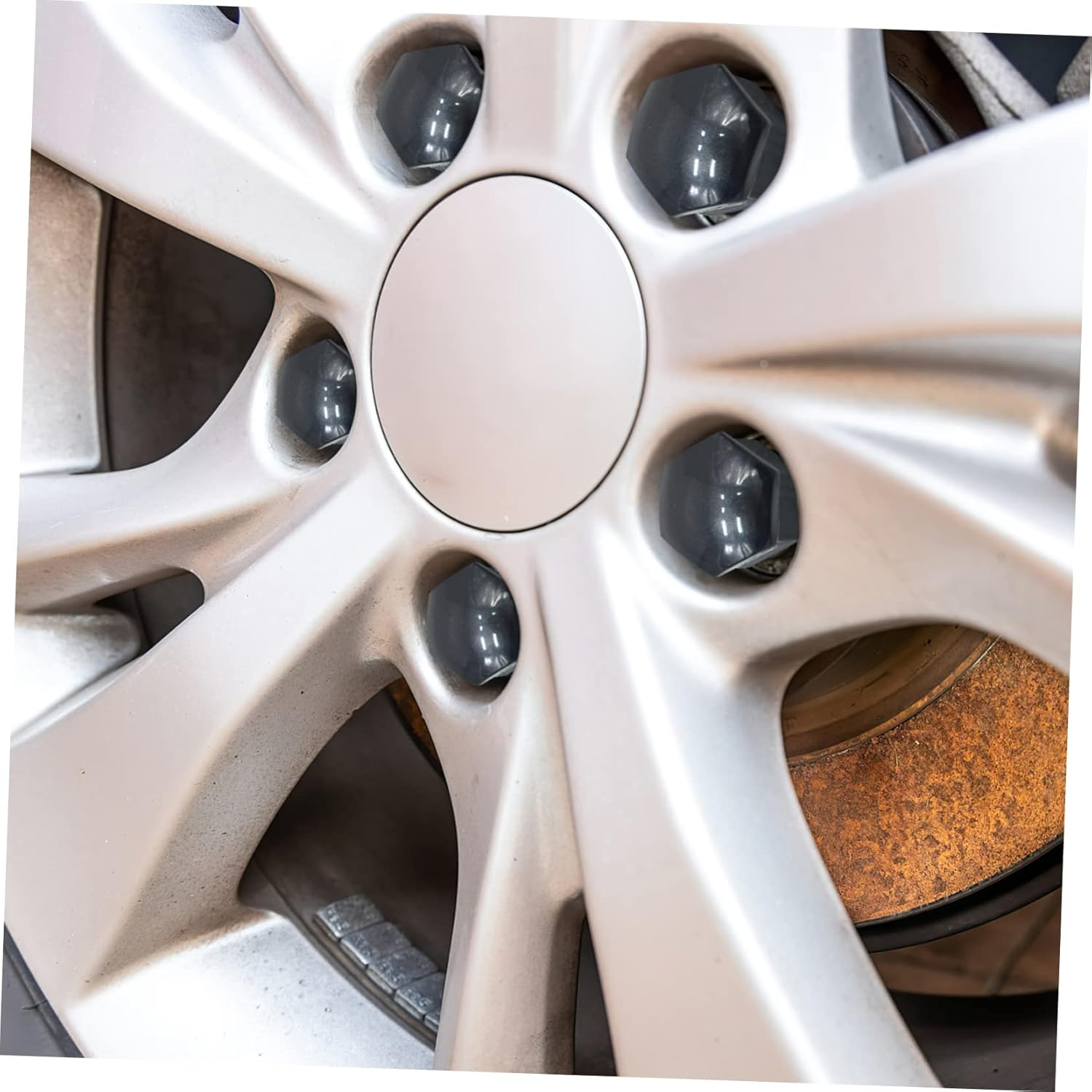 CTIRCHIU Car Lug Nut Covers 20Pcs Black Hex Wheel Hub Screw Caps with Removal Tool Dustproof for Automotive Tire Protection Accessories image number 5