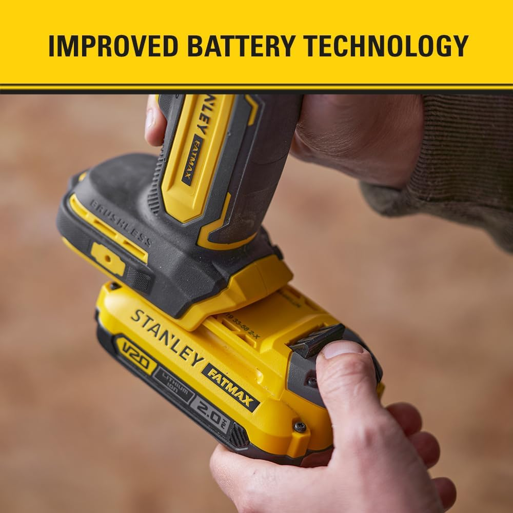 STANLEY FATMAX V20 | 18V Brushless Multi Tool - up to 19,000 OPM, LED Worklight, Ideal For: Plunge Cuts, Trimming Materials, Detail Sanding, Removing Grout, Scraping Paint or Adhesives, Bare Unit image number 4