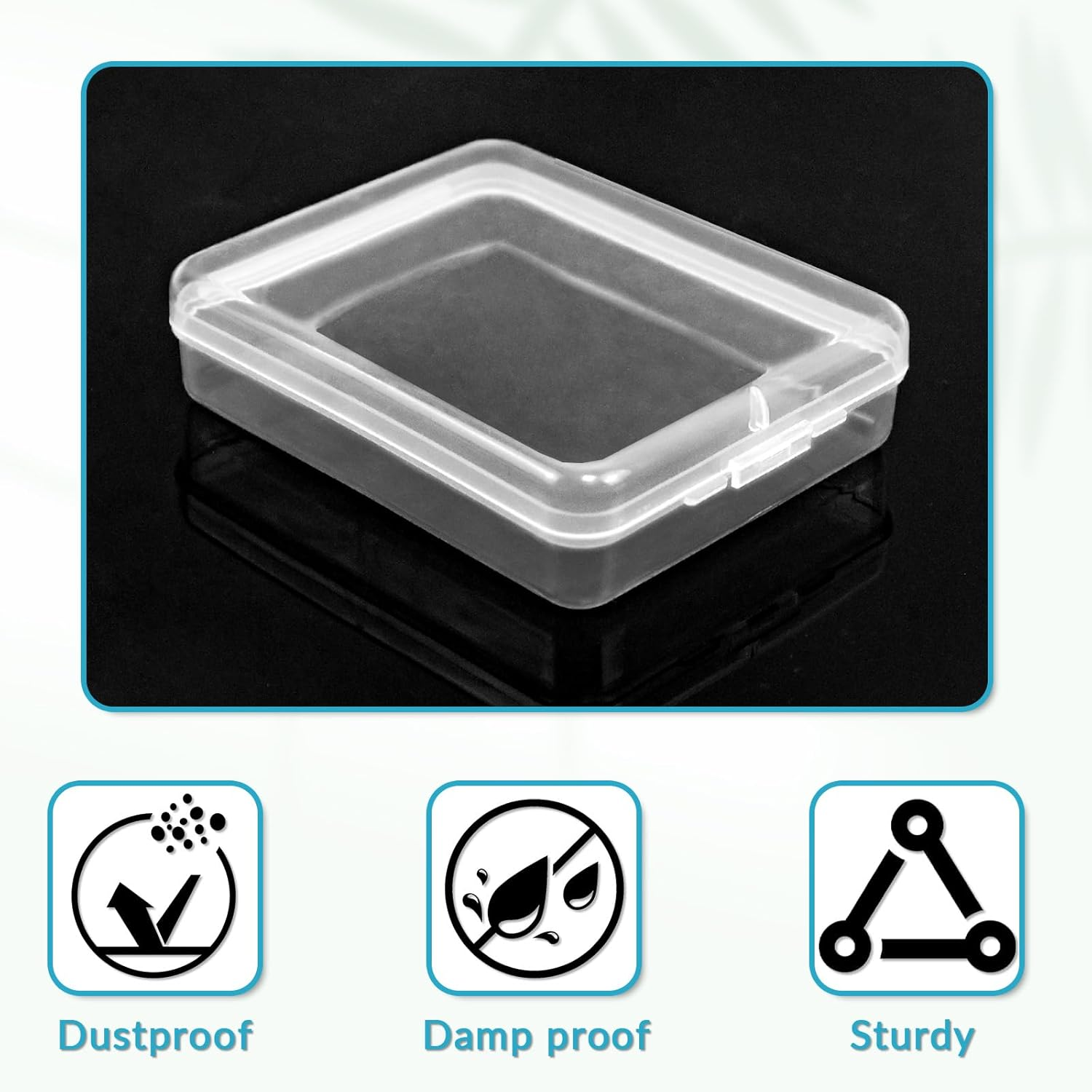 6 Pcs Mini Transparent Plastic Storage Containers Box Portable Travel Cotton Pad Holder Small Cosmetic Pad Cotton Ball Holder Dispenser for Cotton Rounds, Swabs, Floss (3 Colors)