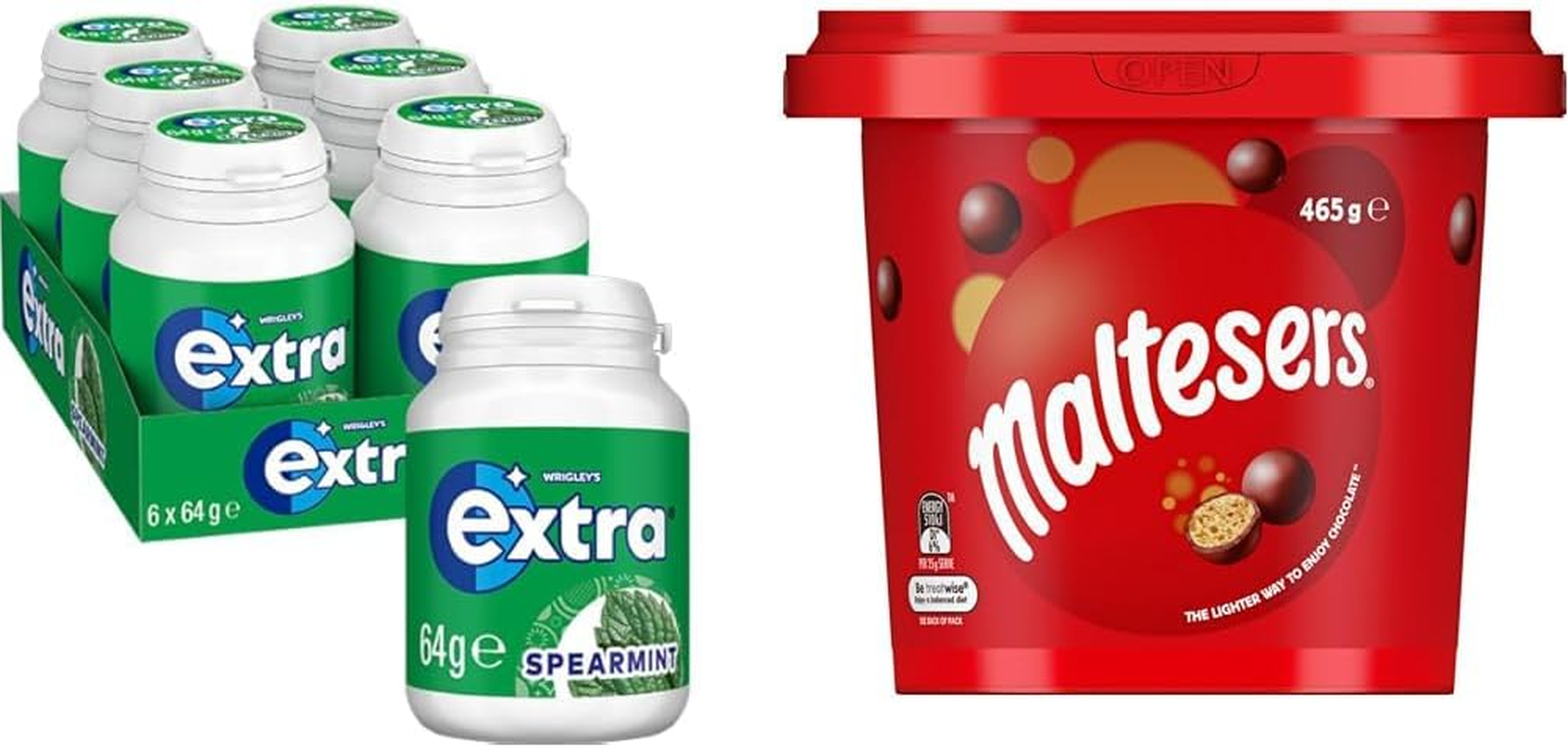 Chocolate & Gum Pantry Packing Bundle (Maltesers, Extra)