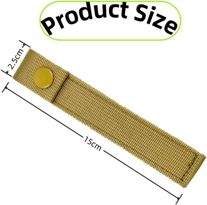GYWHOOFT 4 Pack Tactical Webbing Straps,For Attachment Strap Heavy-Duty Snap Elastic Strap Buckle Fastener Panel Connectors Hiking Backpack Accessories for Backpacking, Camping, Hiking image number 1