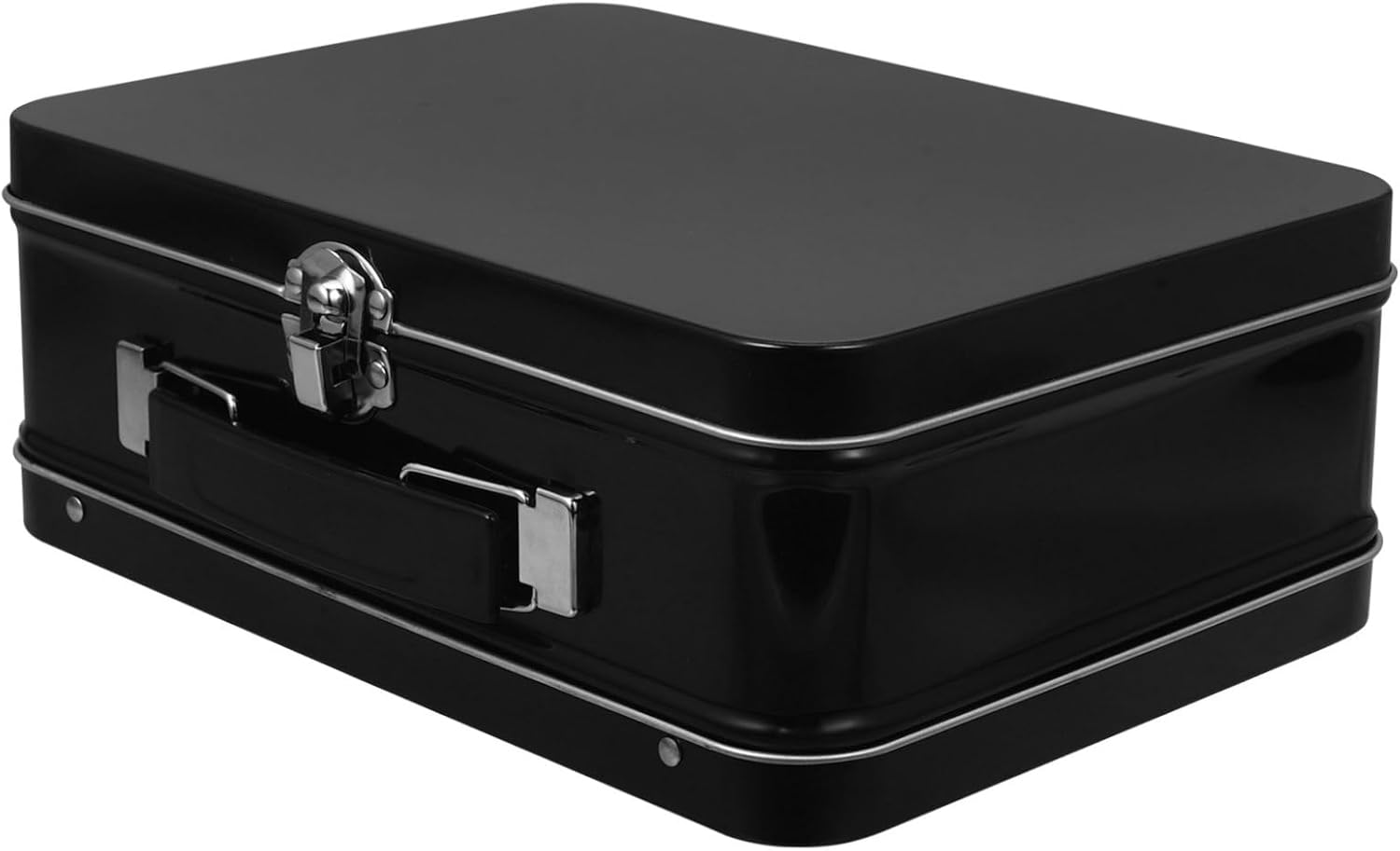 SOLUSTRE Tin Box Handle for Desktop Organizer Tin Carry Box Material Jewelry for Coin Storage and Souvenirs Organizer