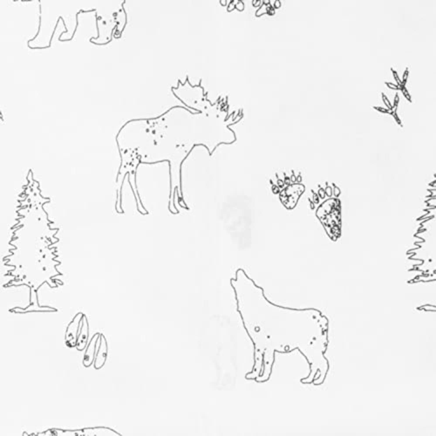 Eddie Bauer - Twin XL Sheets, Cotton Percale Bedding Set, Crisp & Cool Home Decor (Animal Tracks, Twin XL) image number 1