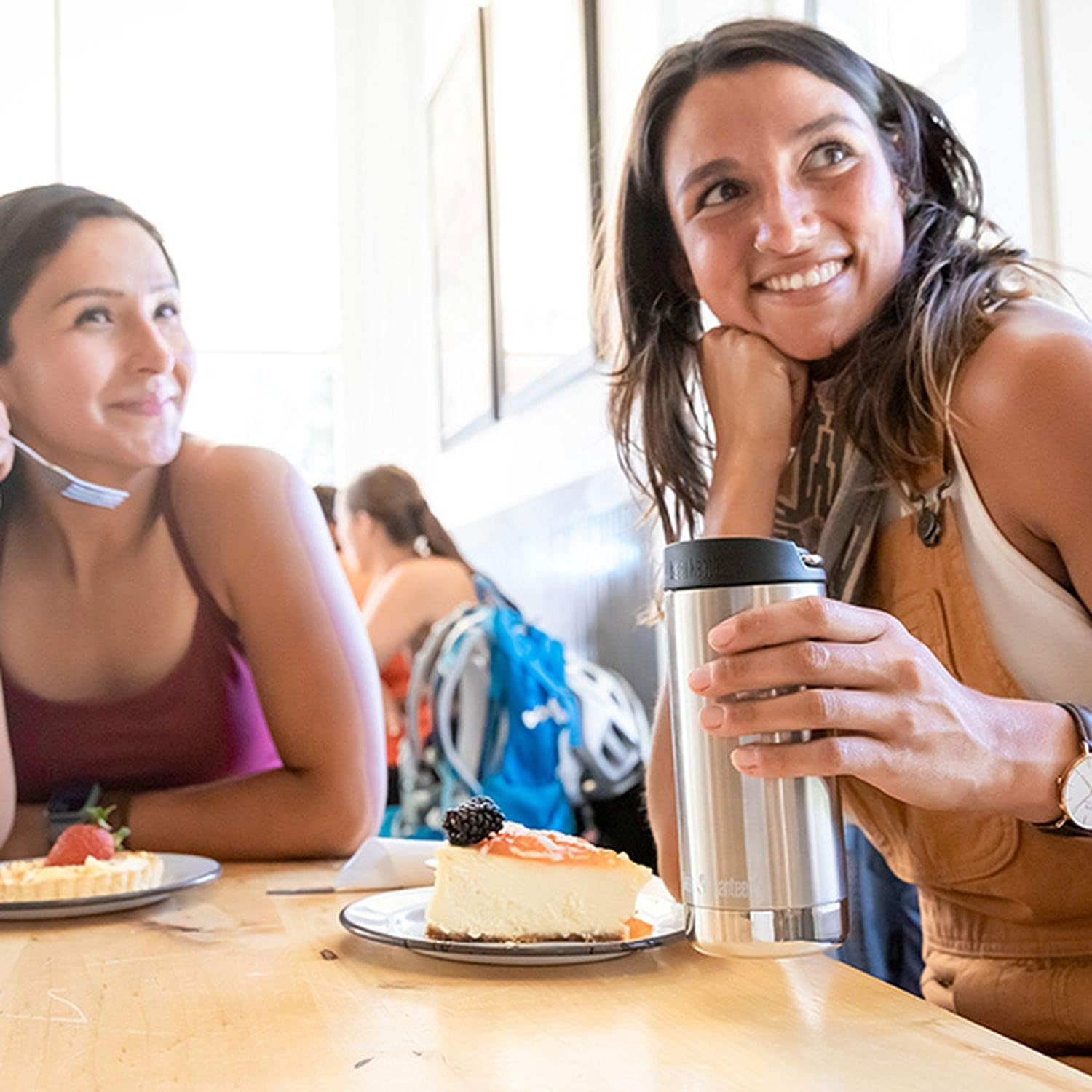 Klean Kanteen 1008341 Mug Bottle TK Wide Cafe Cap, Black, 12 Oz (355 Ml) - Black image number 5