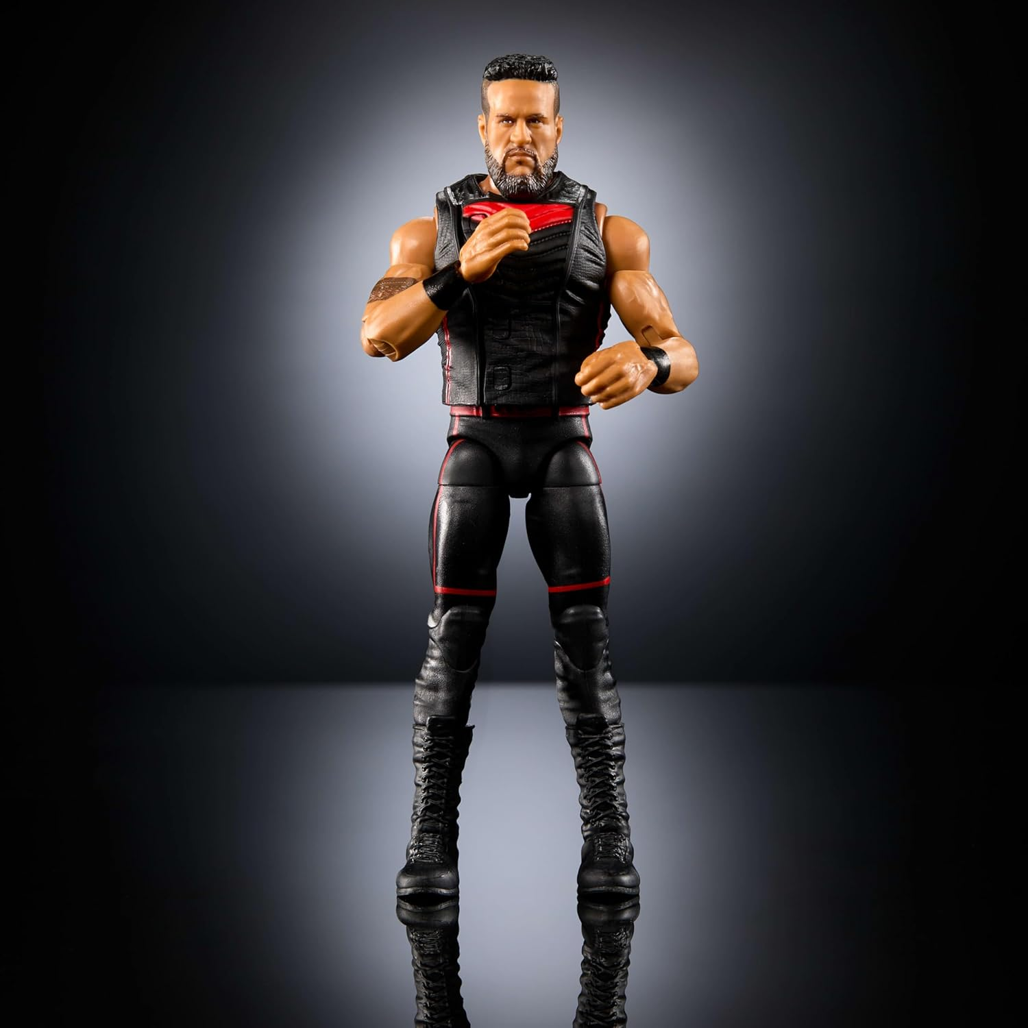 Mattel WWE Elite Action Figure & Accessories, Series #118, 6-Inch Collectible Tama Tonga with 25 Articulation Points & Swappable Hands image number 3